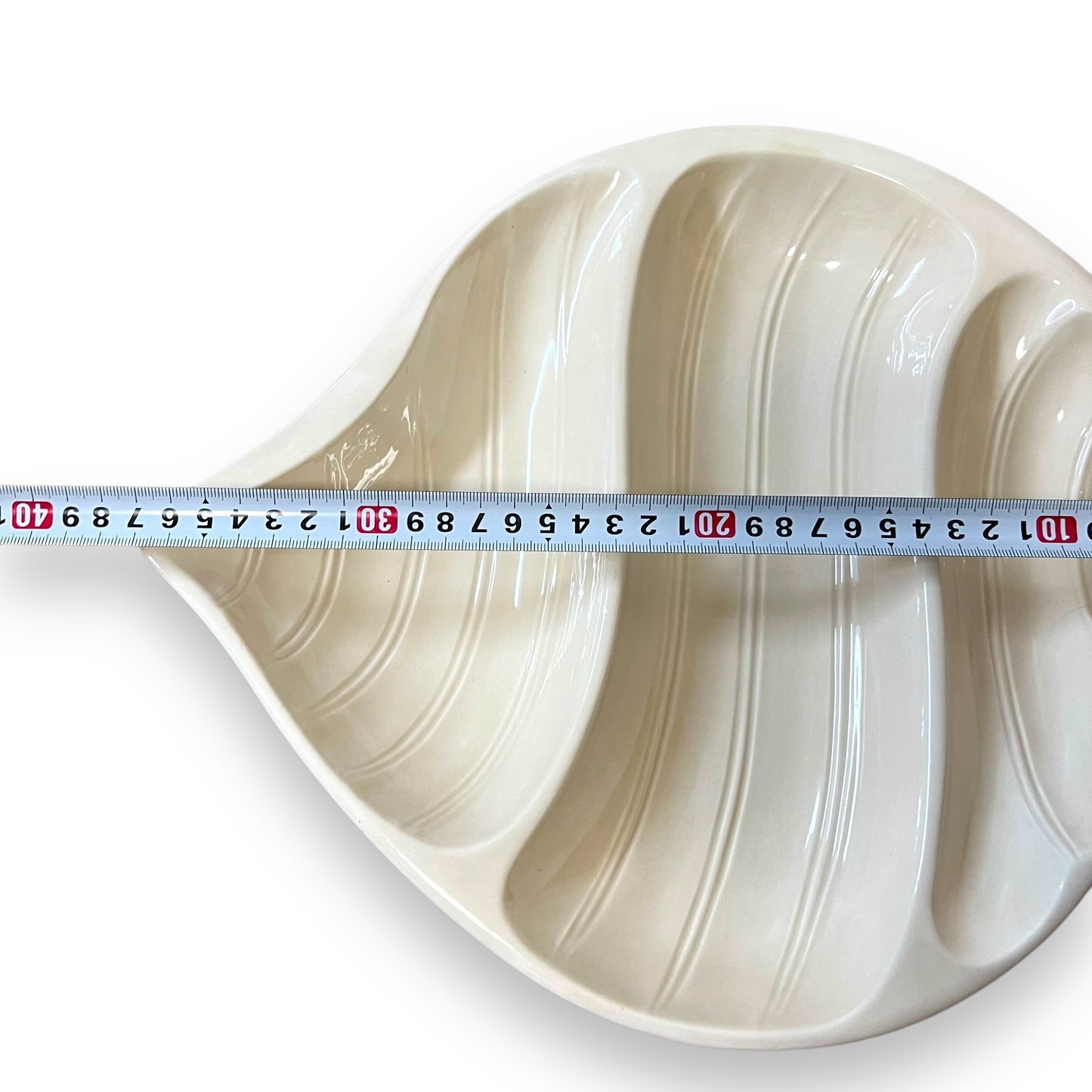 Beige Shell-Shaped Serving Platter