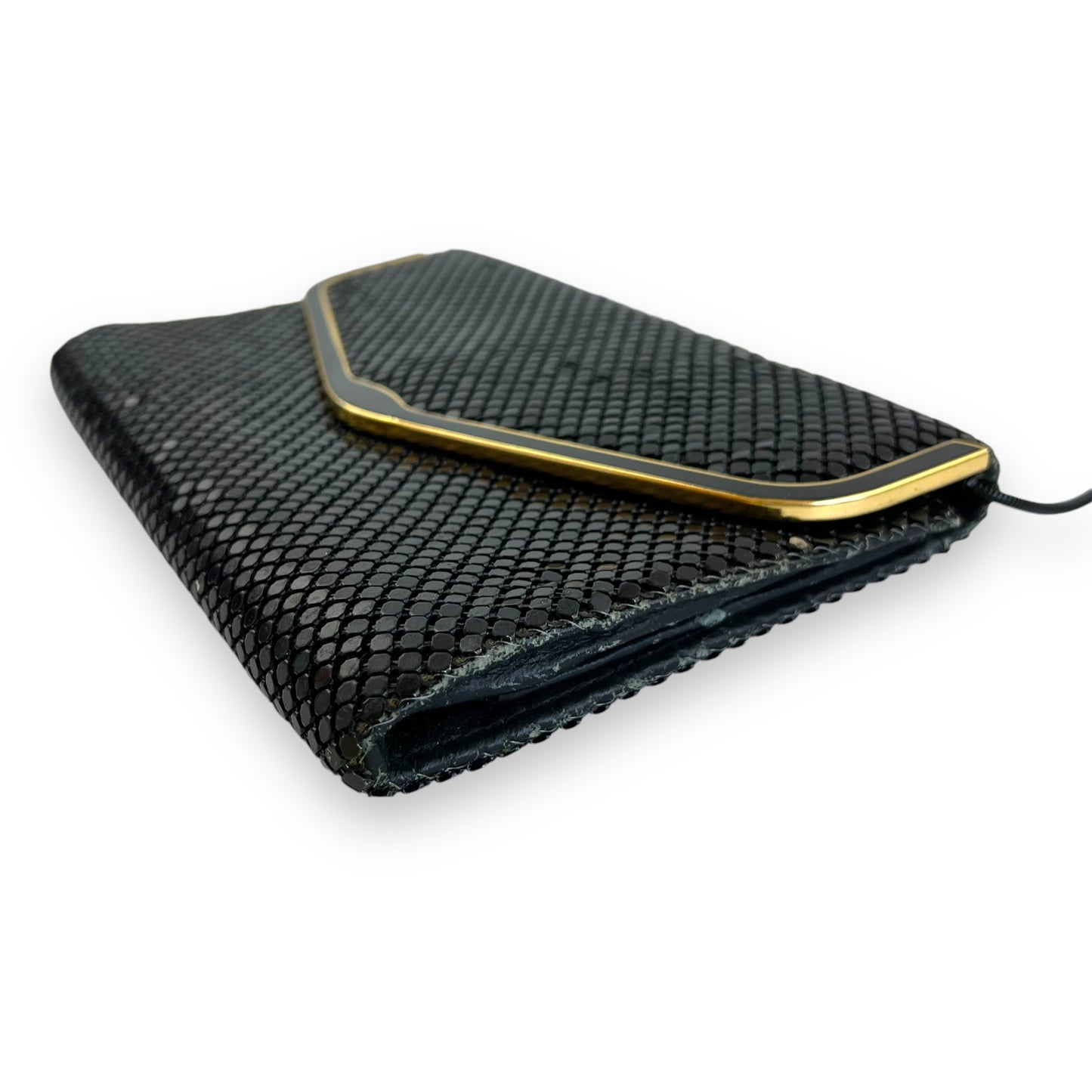 Vintage black & gold mesh purse
