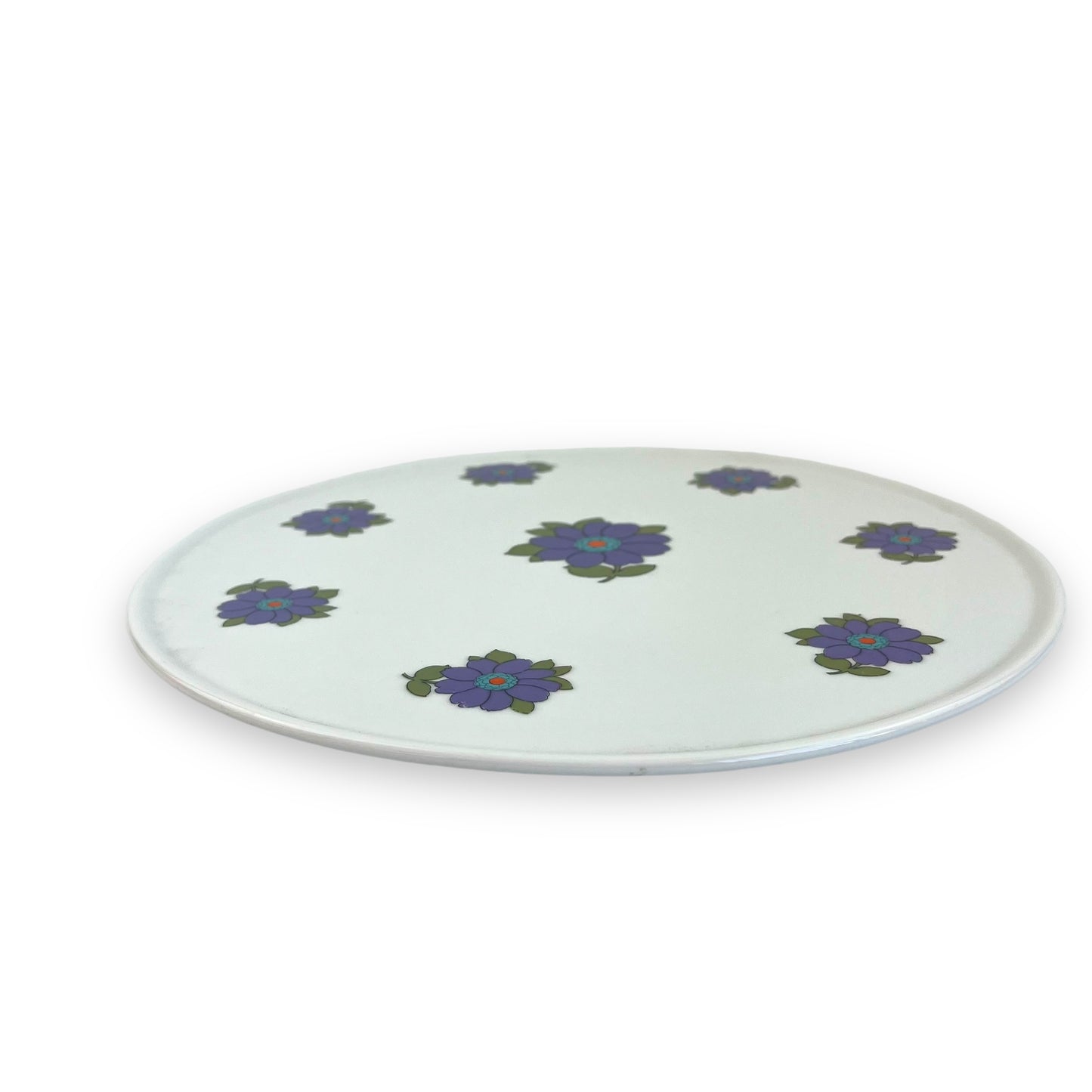 Hutschenreuther Germany Purple Flower Round Platter Plate