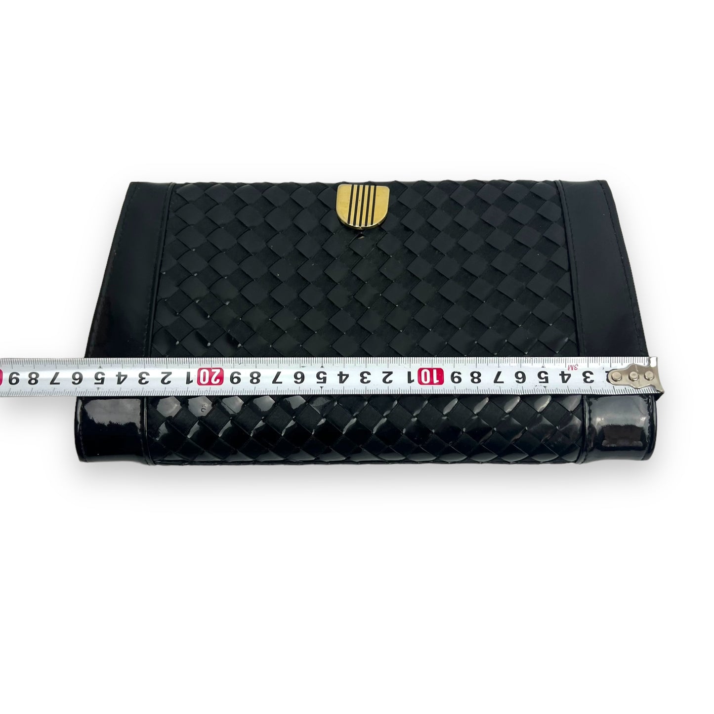 Black and Gold Vintage Purse check pattern