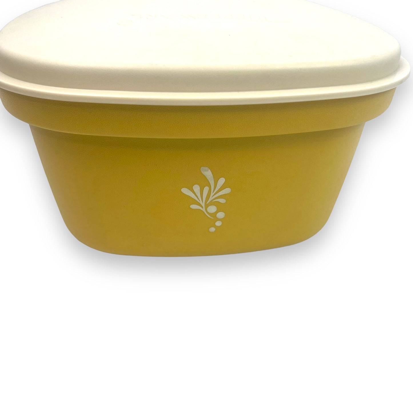 Tupperware Harvest Gold Microwave steamer container