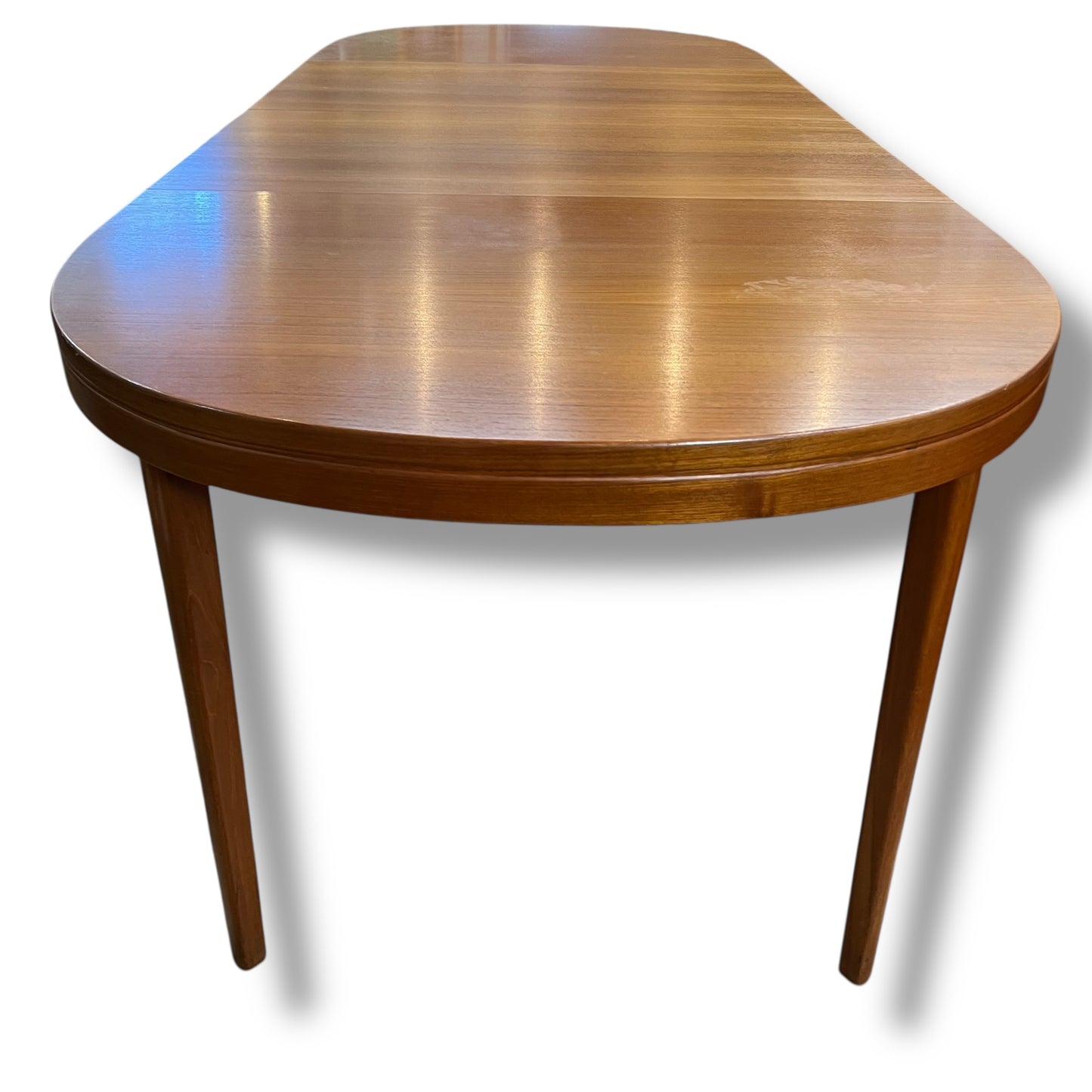 Mid-Century Swedish Teak Extension Dining Table by Skaraborgs Möbelindustri, Tibro
