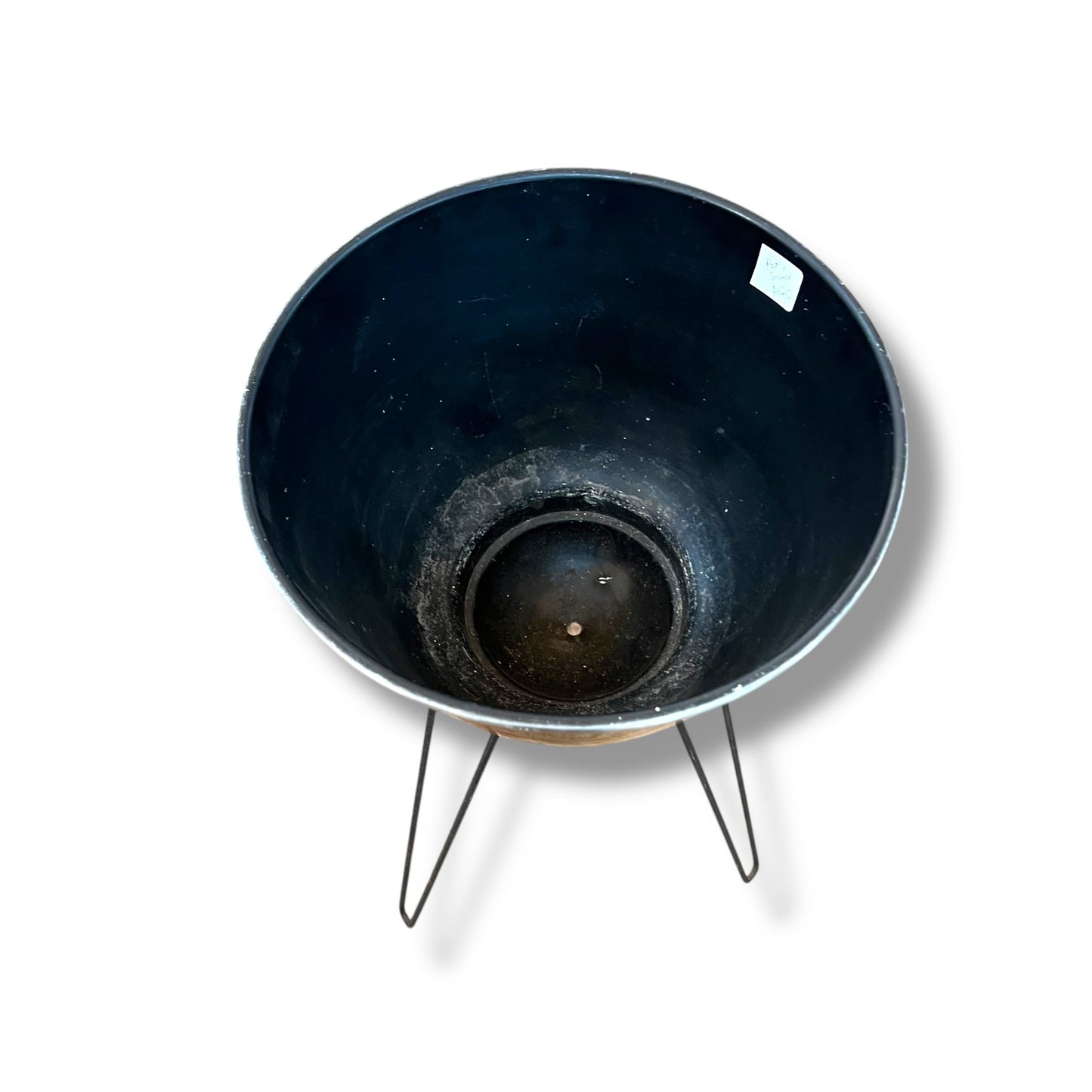 Anodised Metal Planter on Hairpin Stand