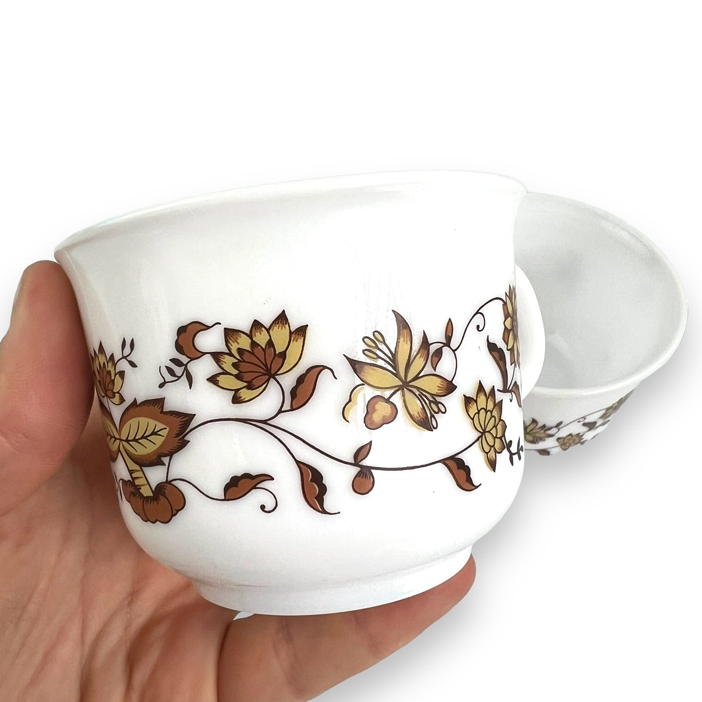 Arcopal Brown Onion Pattern Cup Set of 2