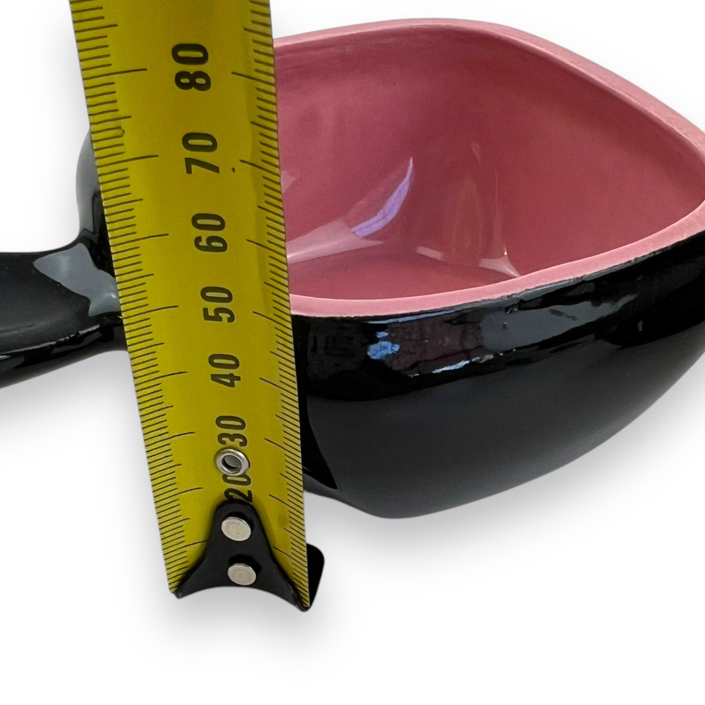 Black Ramekin Set of 3 (pink, yellow & orange inside)