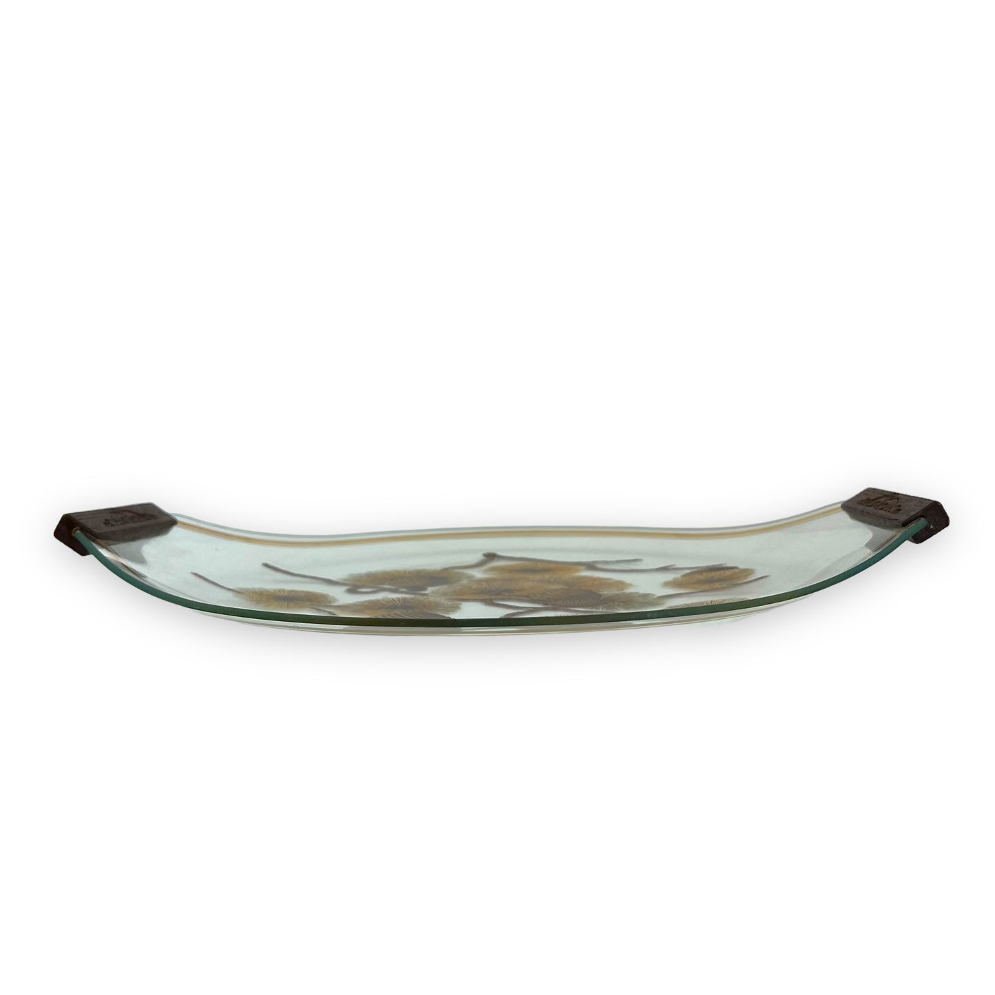 Glass Pine Cone Platter