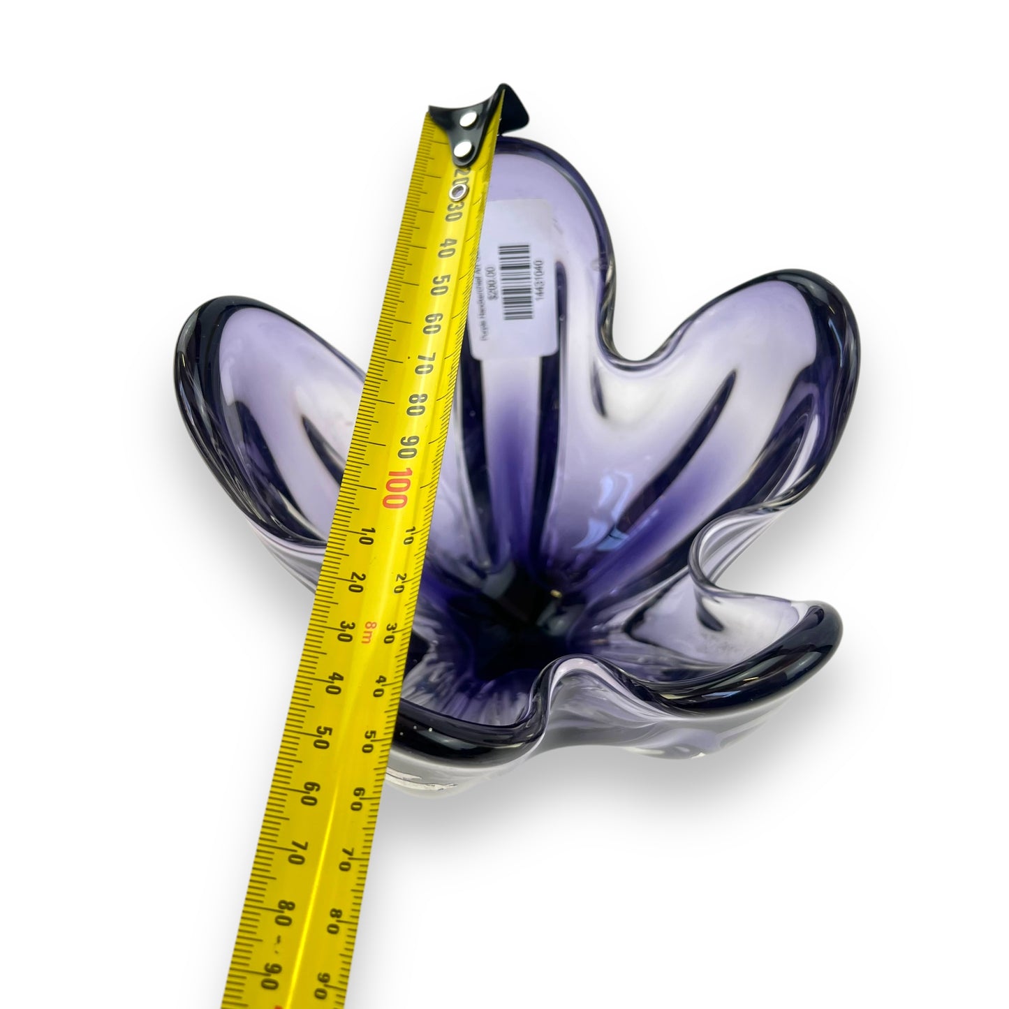 Purple Handkerchief Art Glass Vase