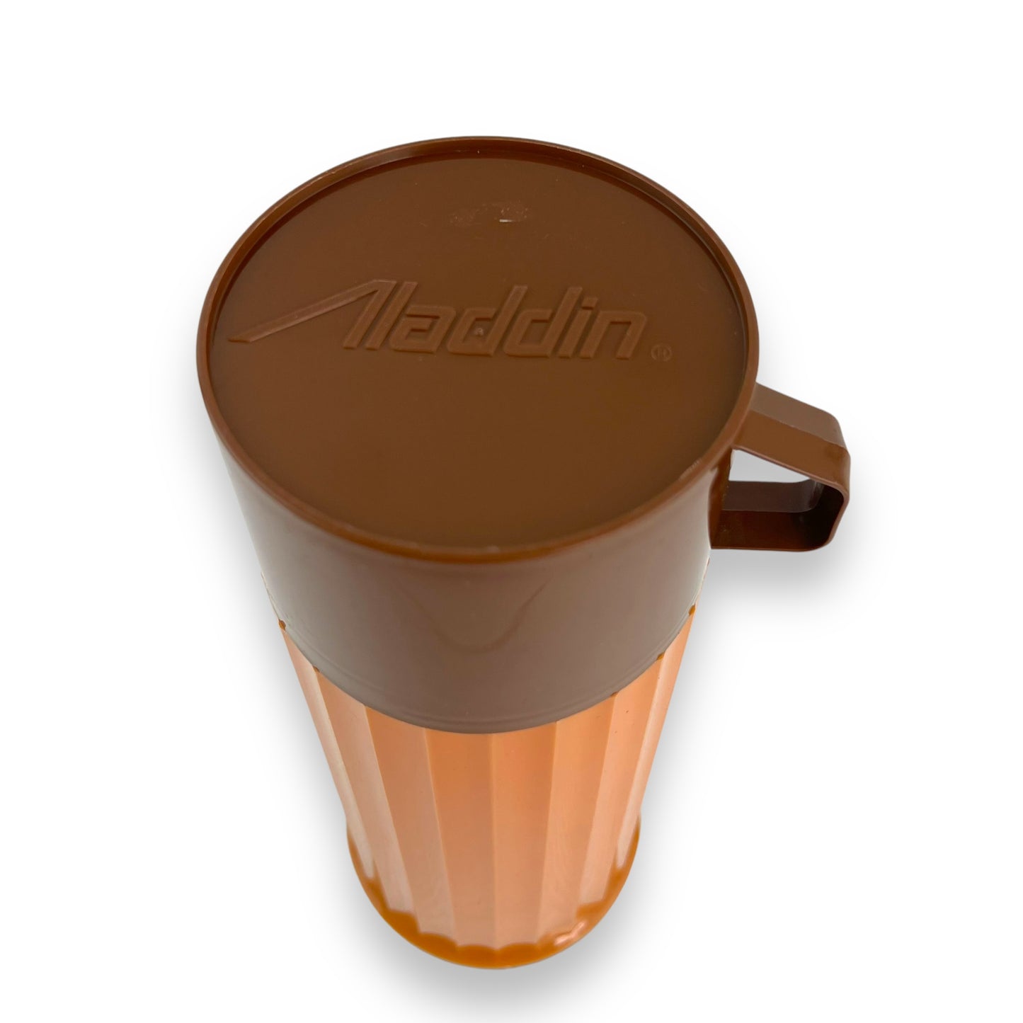 Aladdin Brown Plastic Thermos Vaccum Bottle