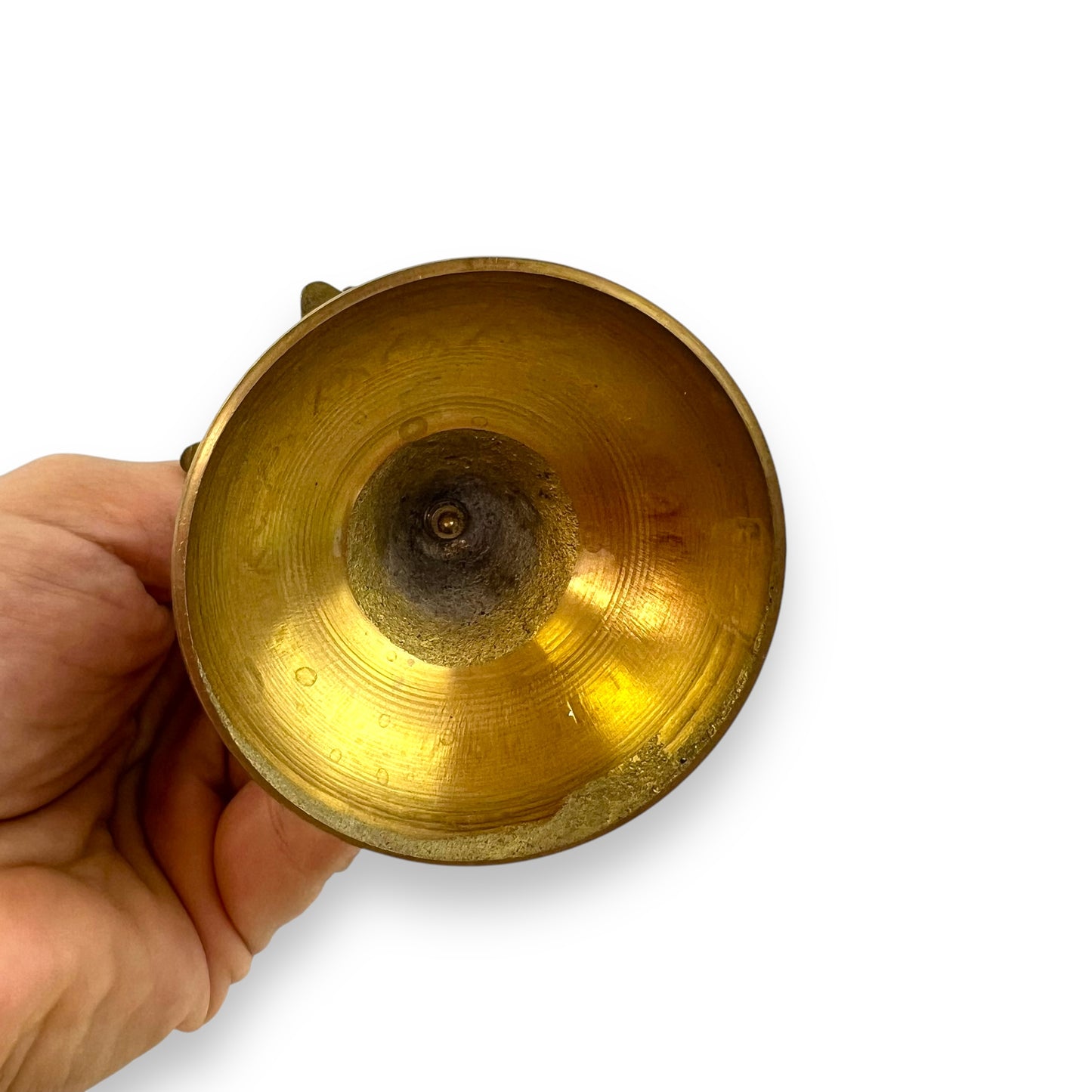 Brass Peacock Diya – Two-Tier Indian Oil Lamp