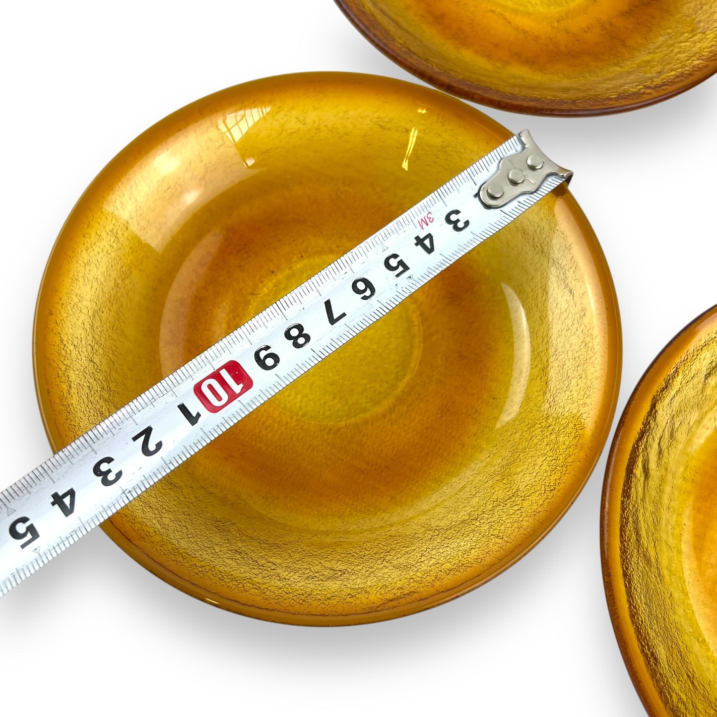 Arcoroc Sierra Amber Glass small plate set of 6