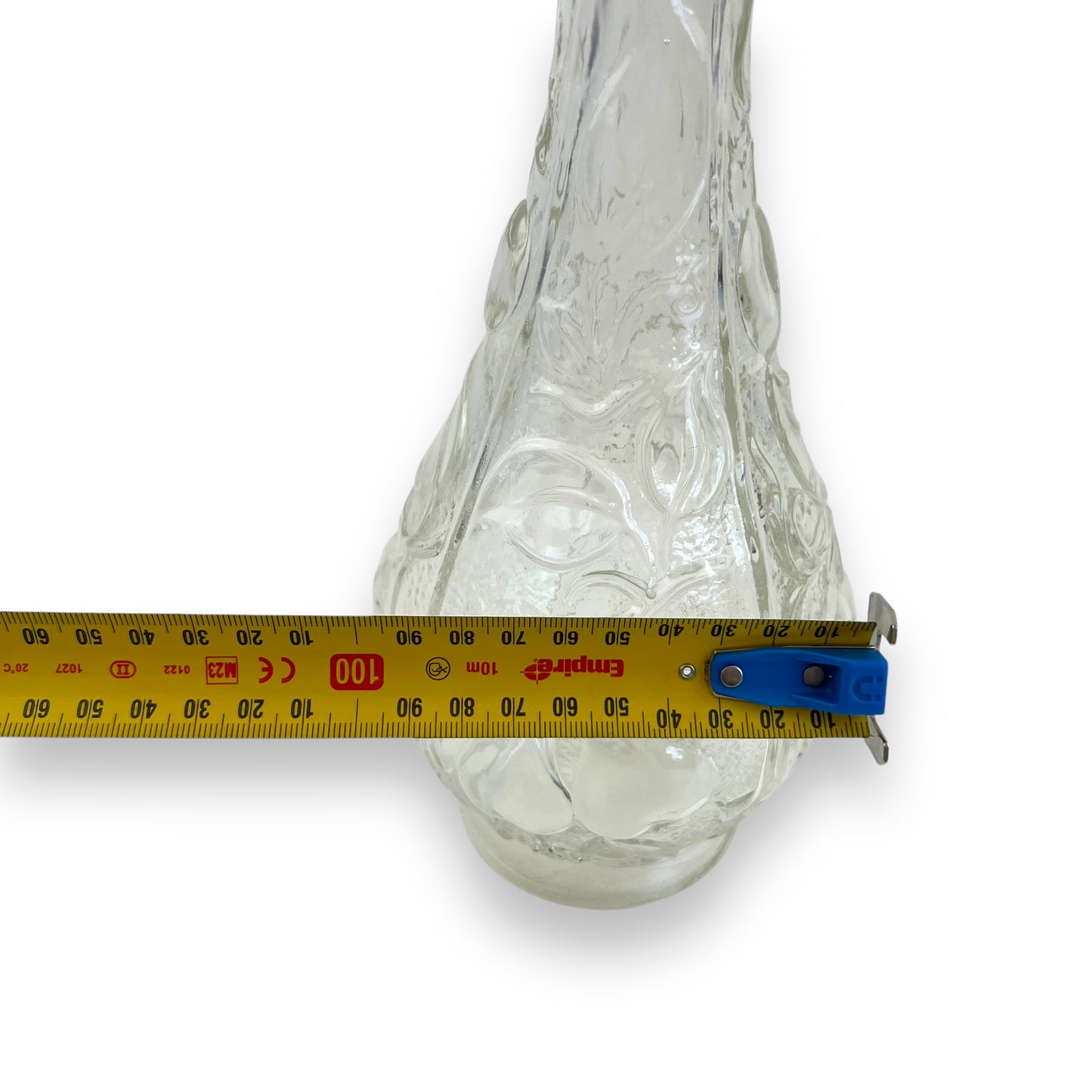 Glass Decanter bottle with fruit pattern and stopper