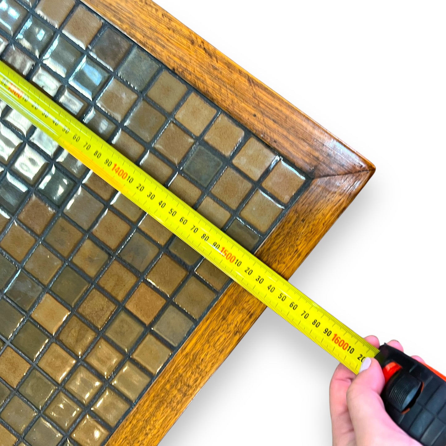 One-of-a-Kind Handmade Mid-Century Mosaic Tile Coffee Table