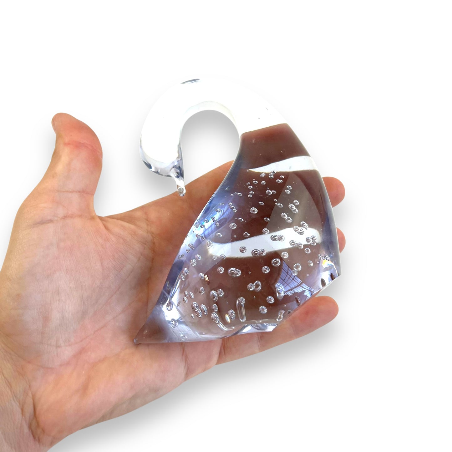 Art Glass Swan Paperweight
