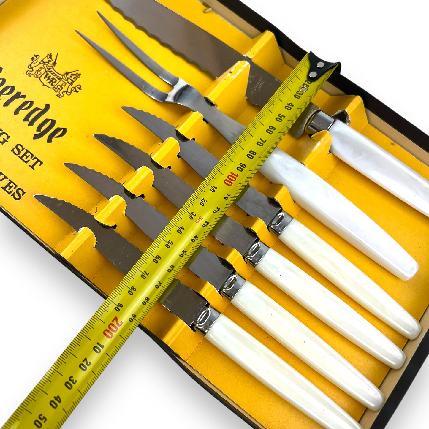 Peeredge Sheffield Stainless Steel Carving & Steak Knife Set