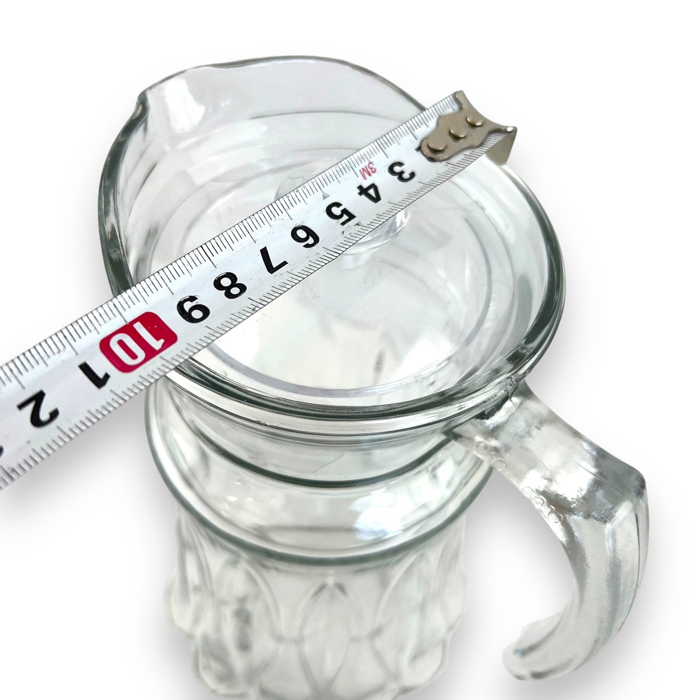 Large clear glass water/cocktail jug