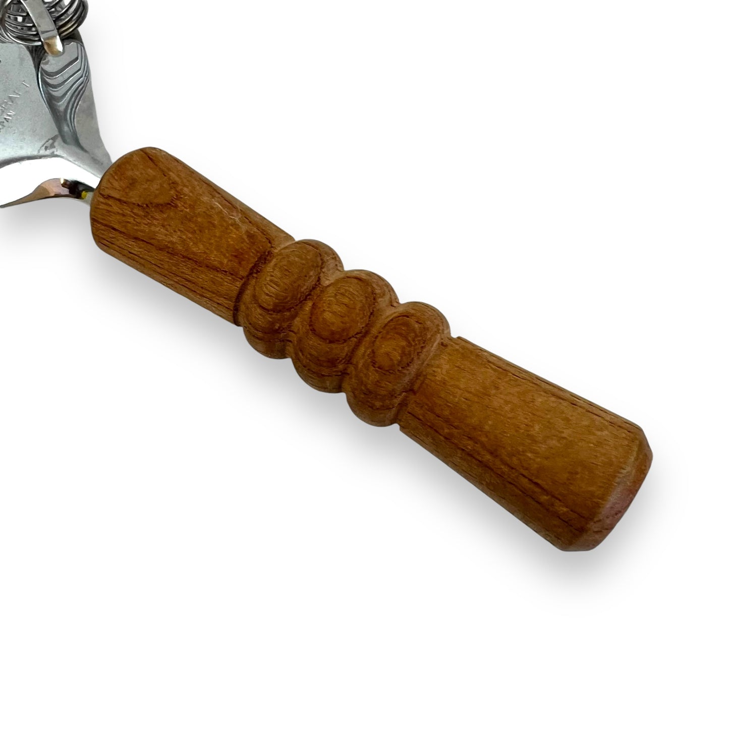 Japanese Cocktail Strainer with Wooden Handle and Star Cutout Design