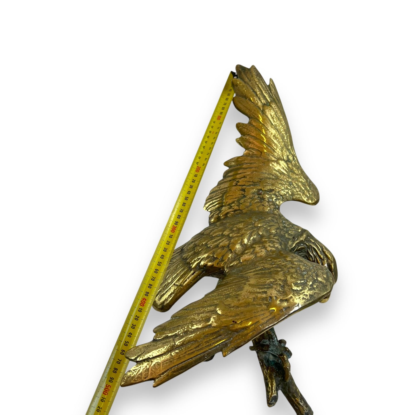 Large brass eagle statue