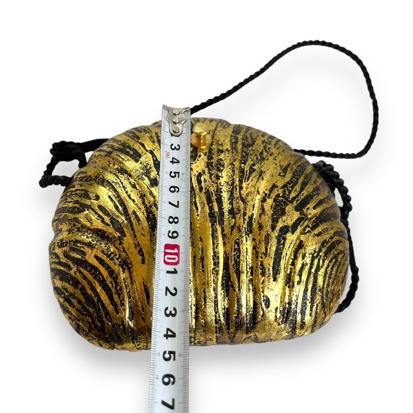 Gold & Black Wooden Evening Bag - Timmy Woods Style