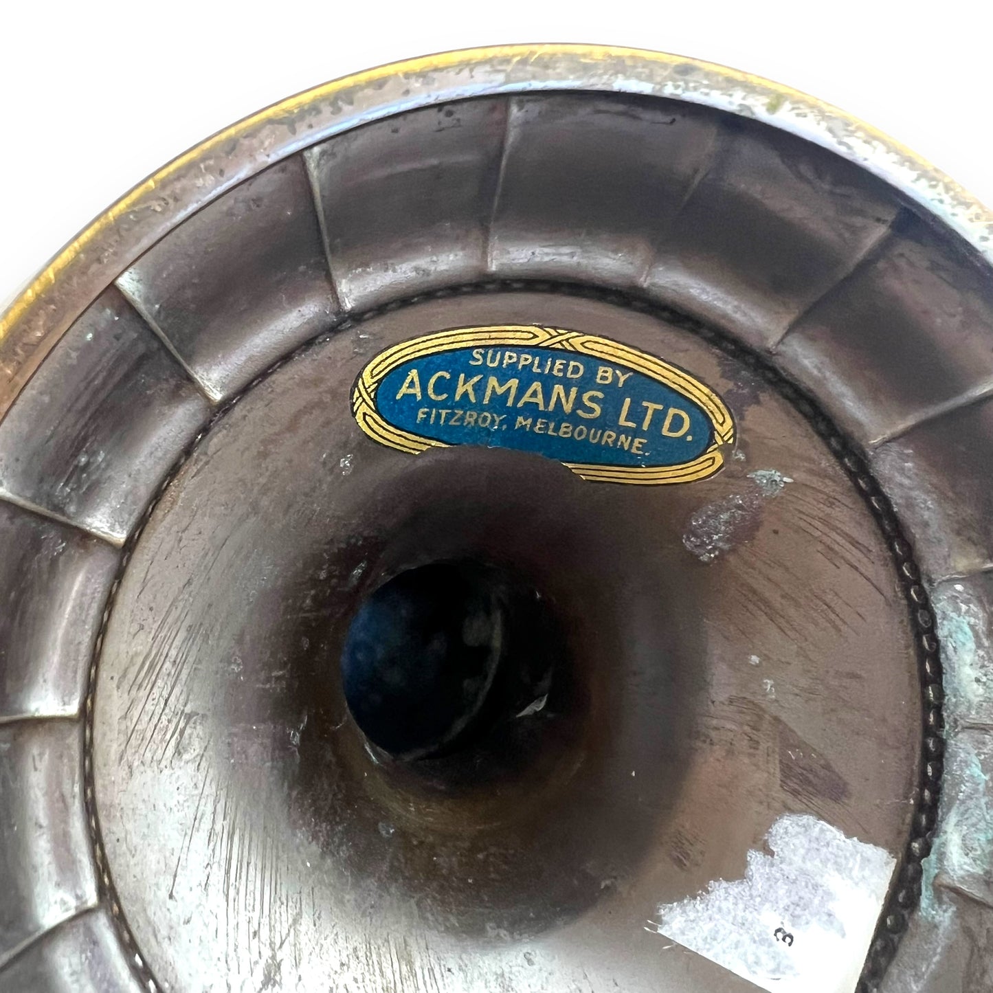 Hammered Brass Pedestal Bowl – Ackmans Ltd, Fitzroy Melbourne