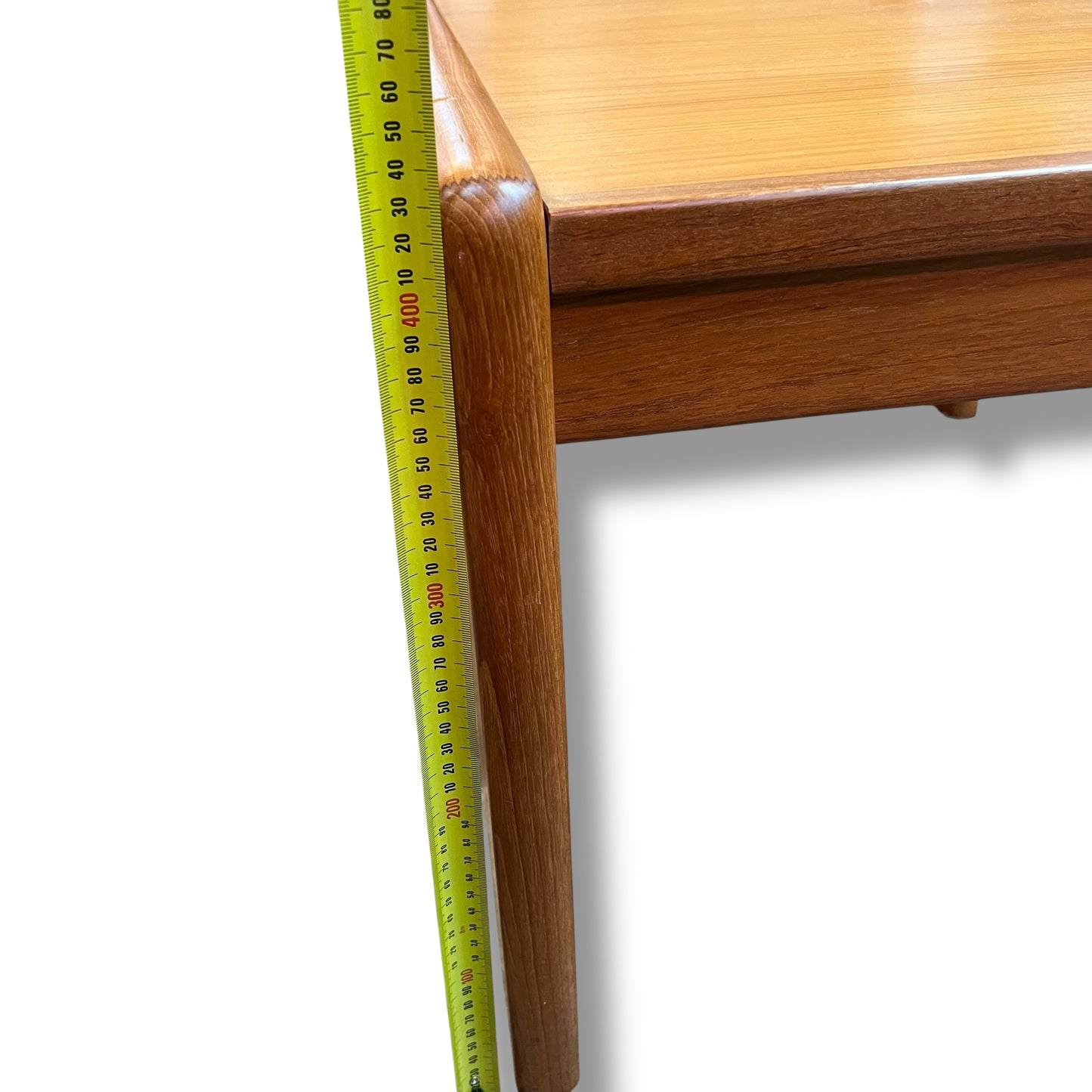 Teak Side Table with Sculpted Edges