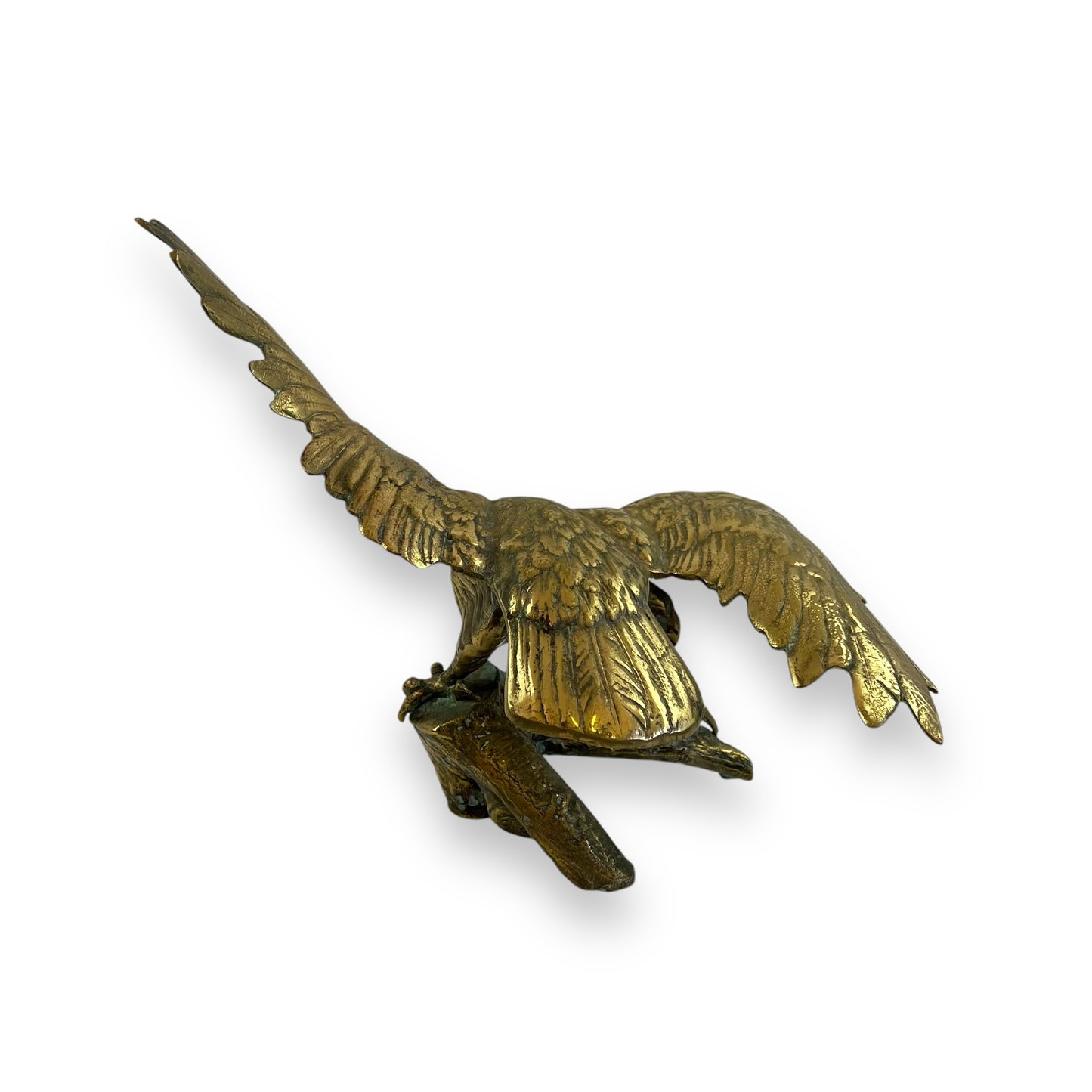 Large brass eagle statue
