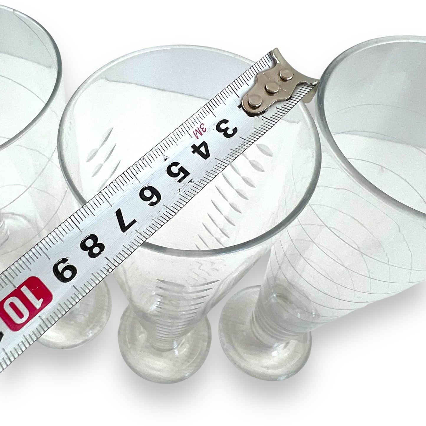 Tall Cocktail Glass Multi pattern set of 4