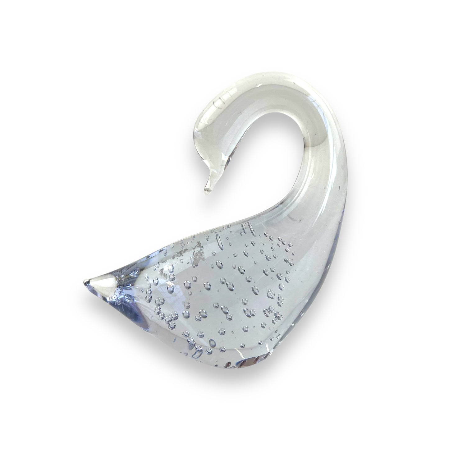 Art Glass Swan Paperweight