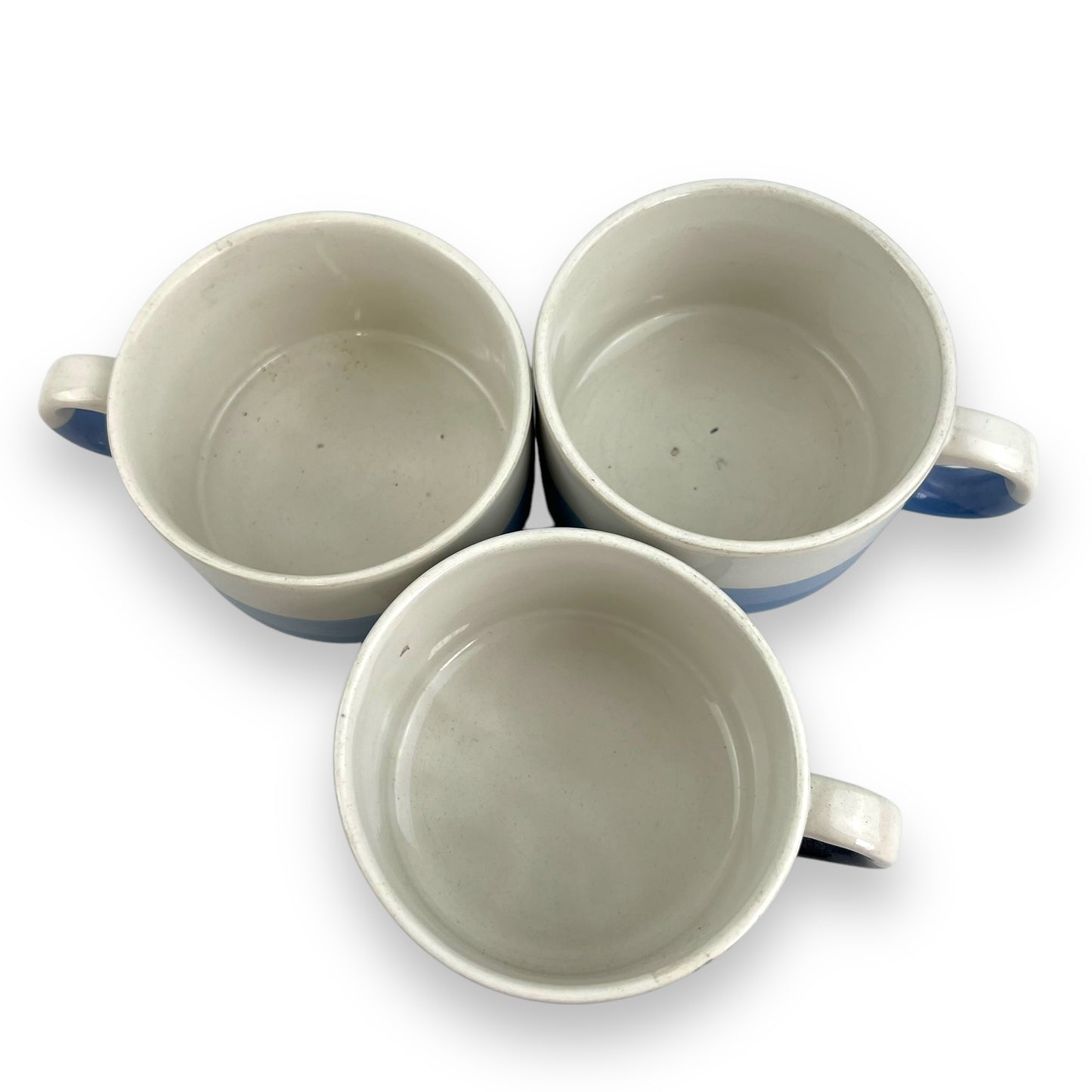 Blue Soup Mug Set of 3