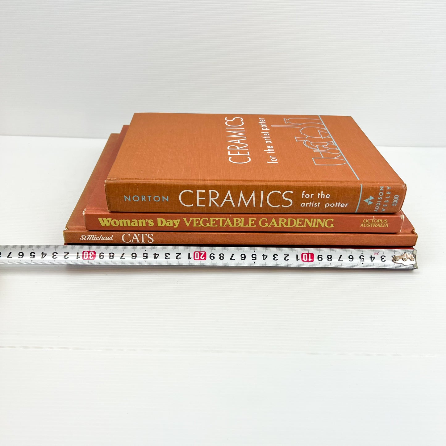 Brown Hard Cover Book Bundle