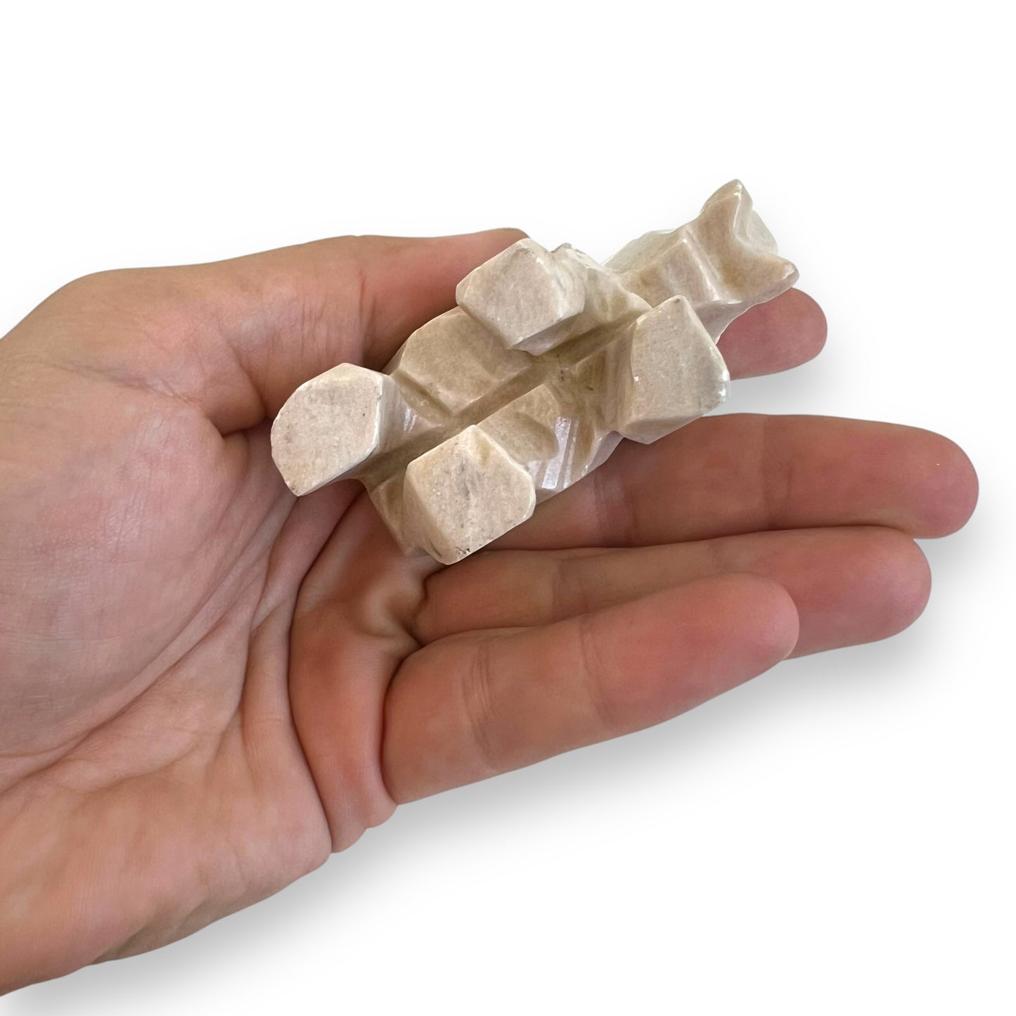 Stone carved elephant ornament statue
