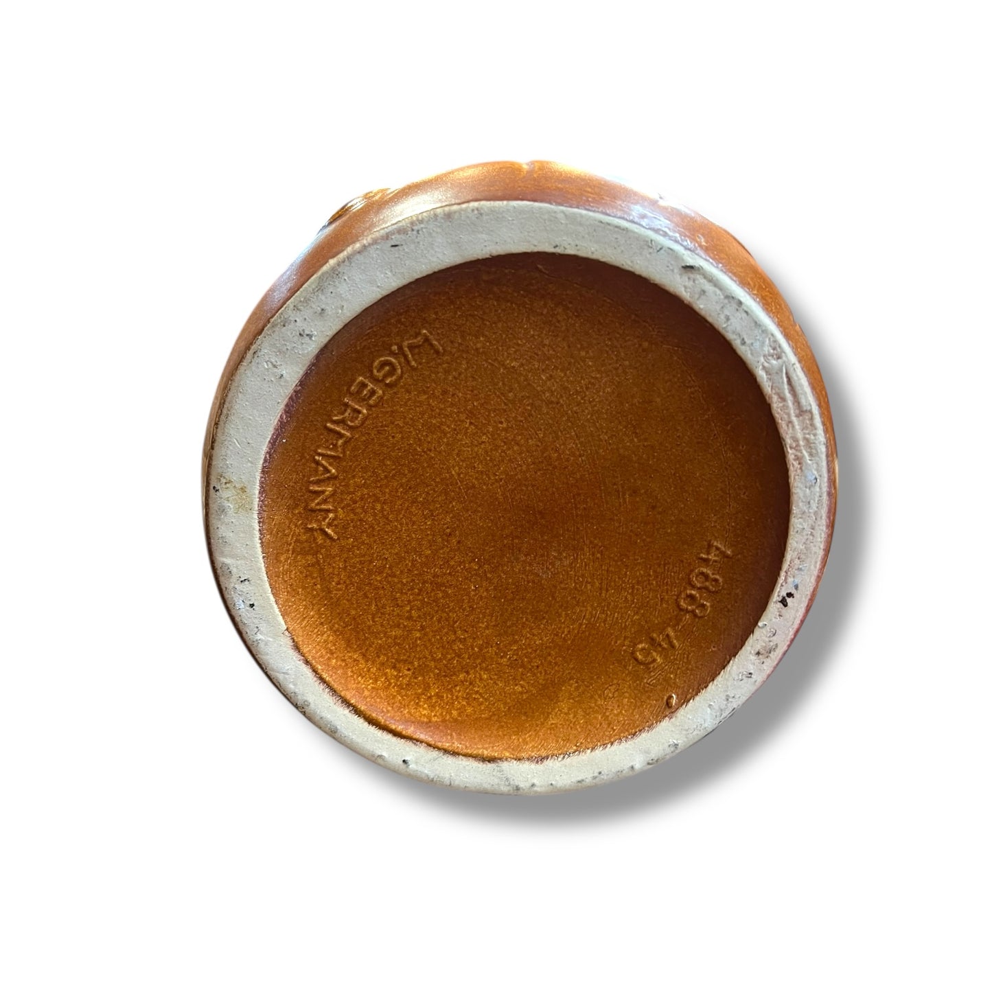 West German Scheurich 488-45 Vase — Mid-Century, Caramel Brown