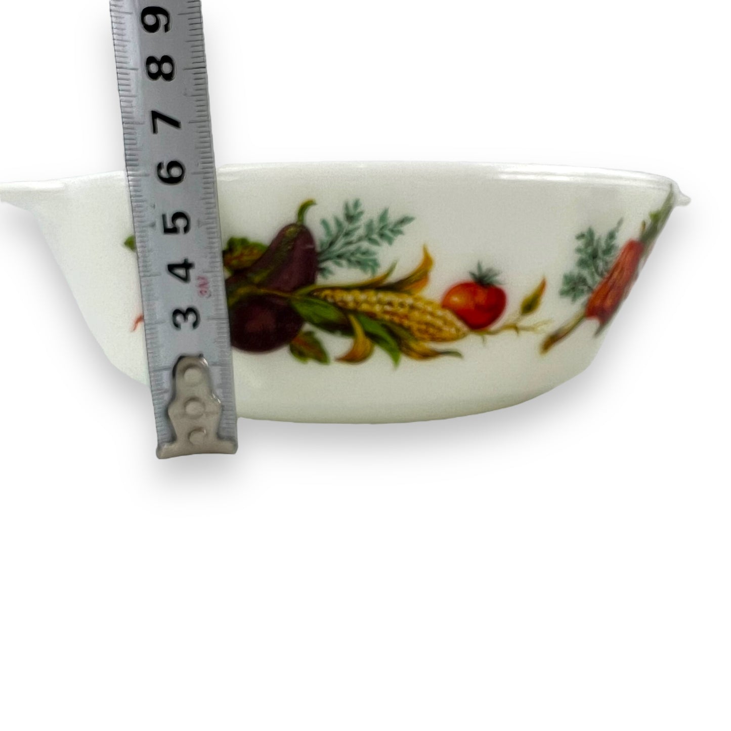 JAJ Pyrex Vegetable Patterned Dish Set - Large and Small Bowl - Made in England