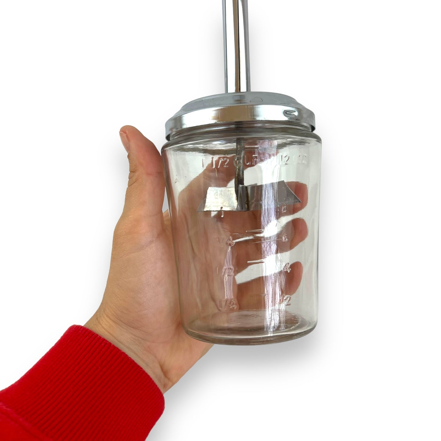Push Top Glass Mixer Jar