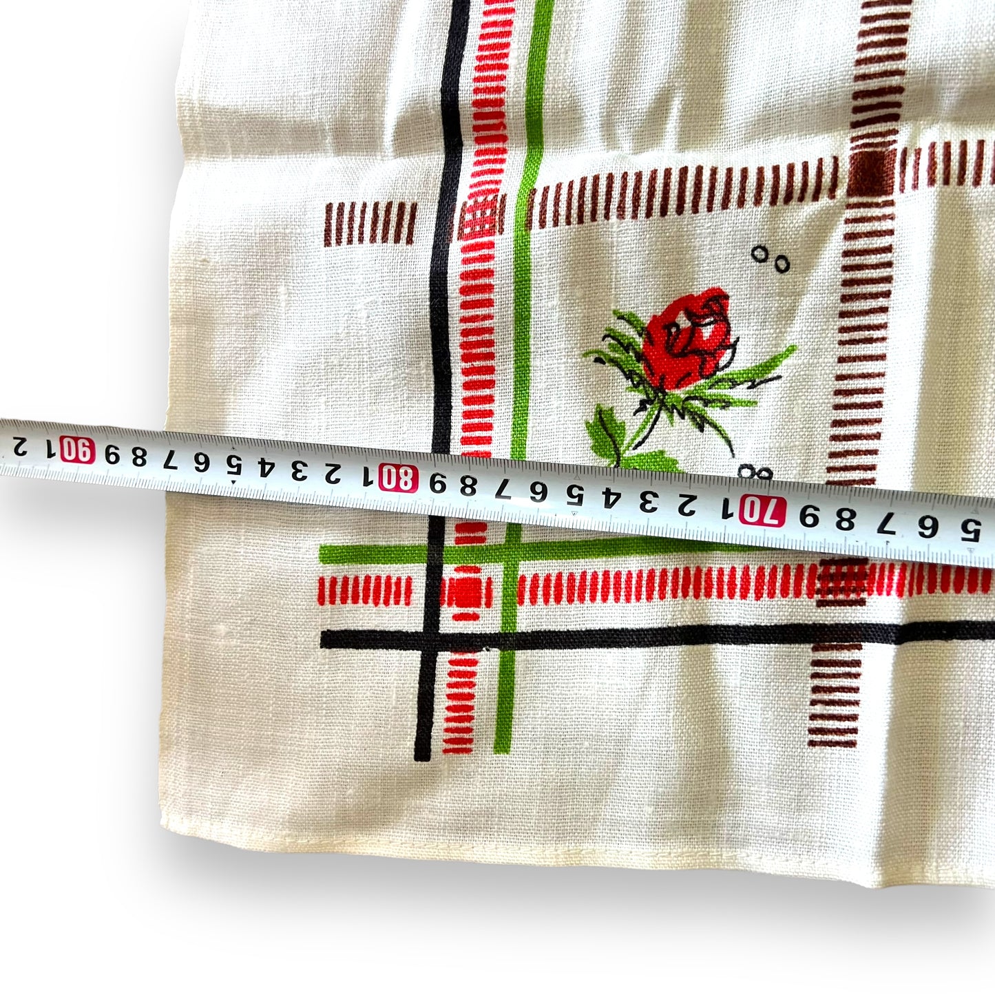Red Rose Check Pattern Tablecloth