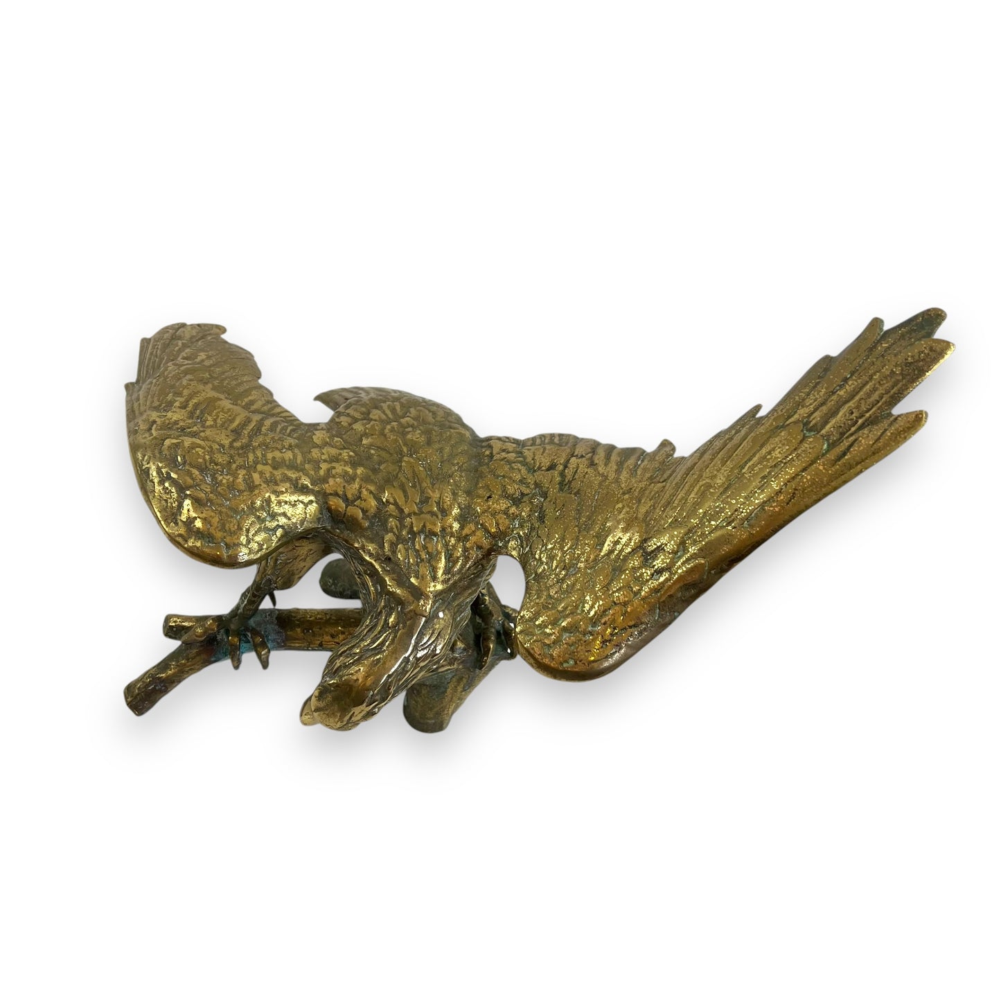 Large brass eagle statue