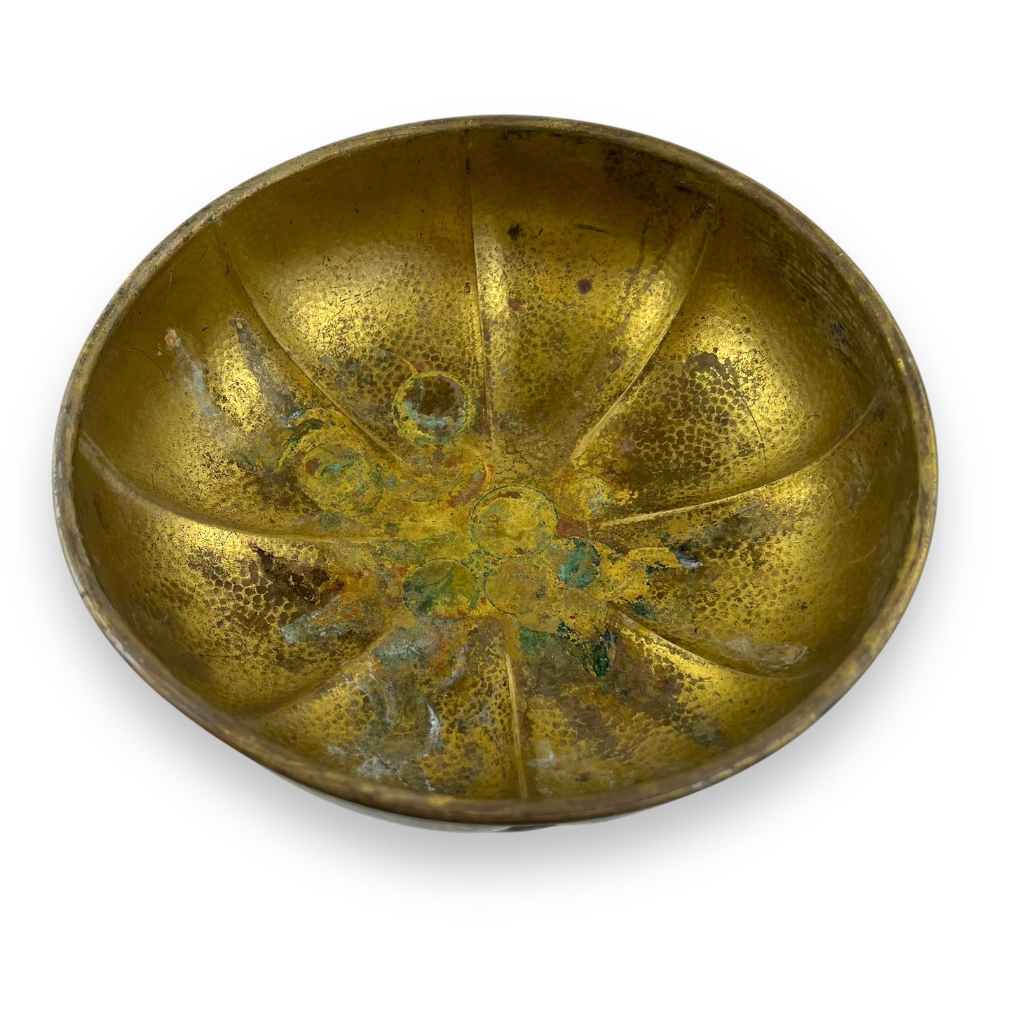 Hammered Brass Pedestal Bowl – Ackmans Ltd, Fitzroy Melbourne