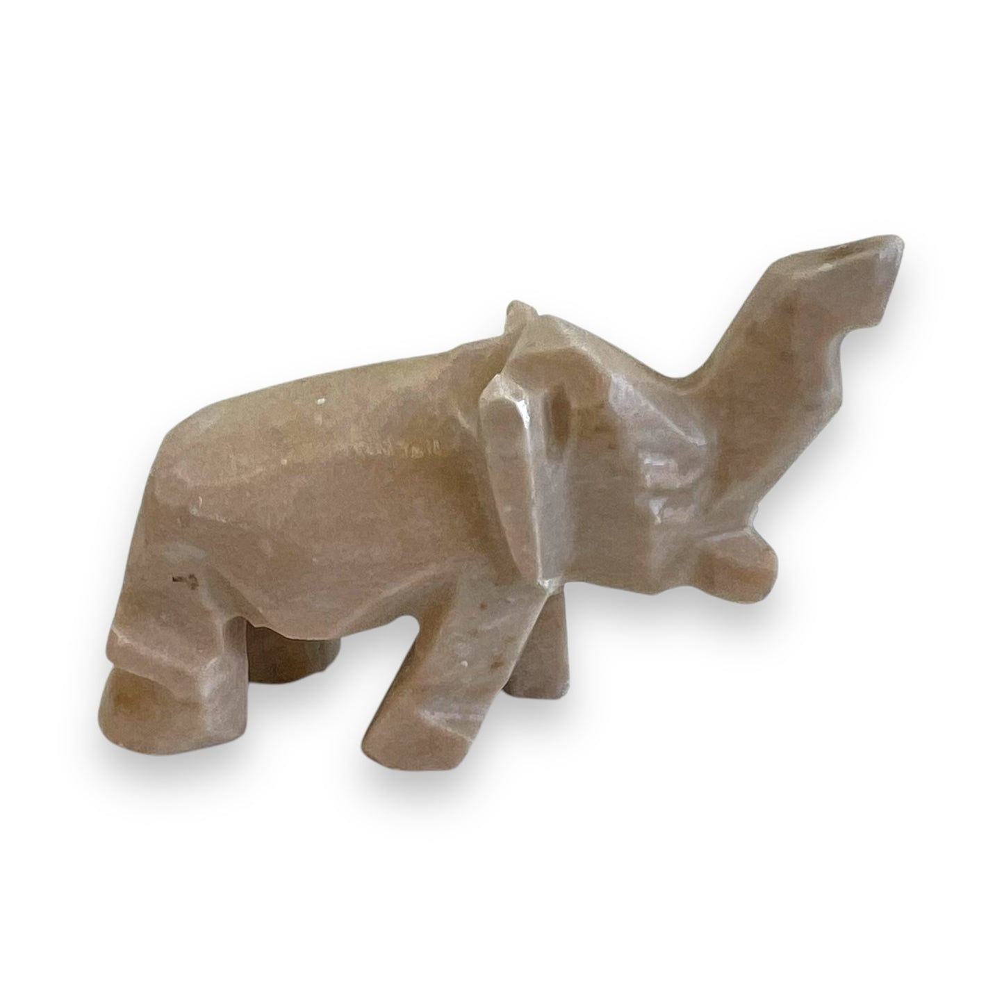 Stone carved elephant ornament statue