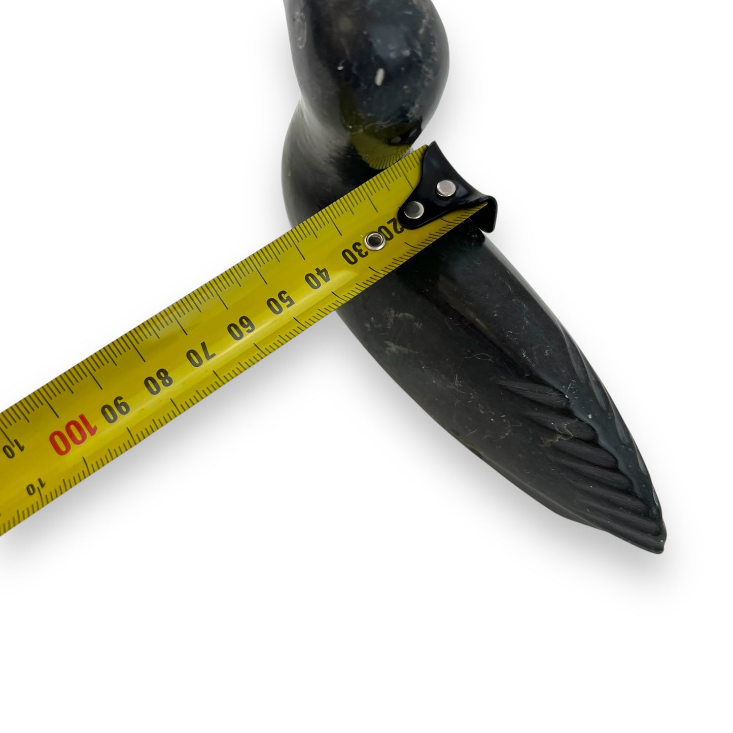 Stone carved duck statue