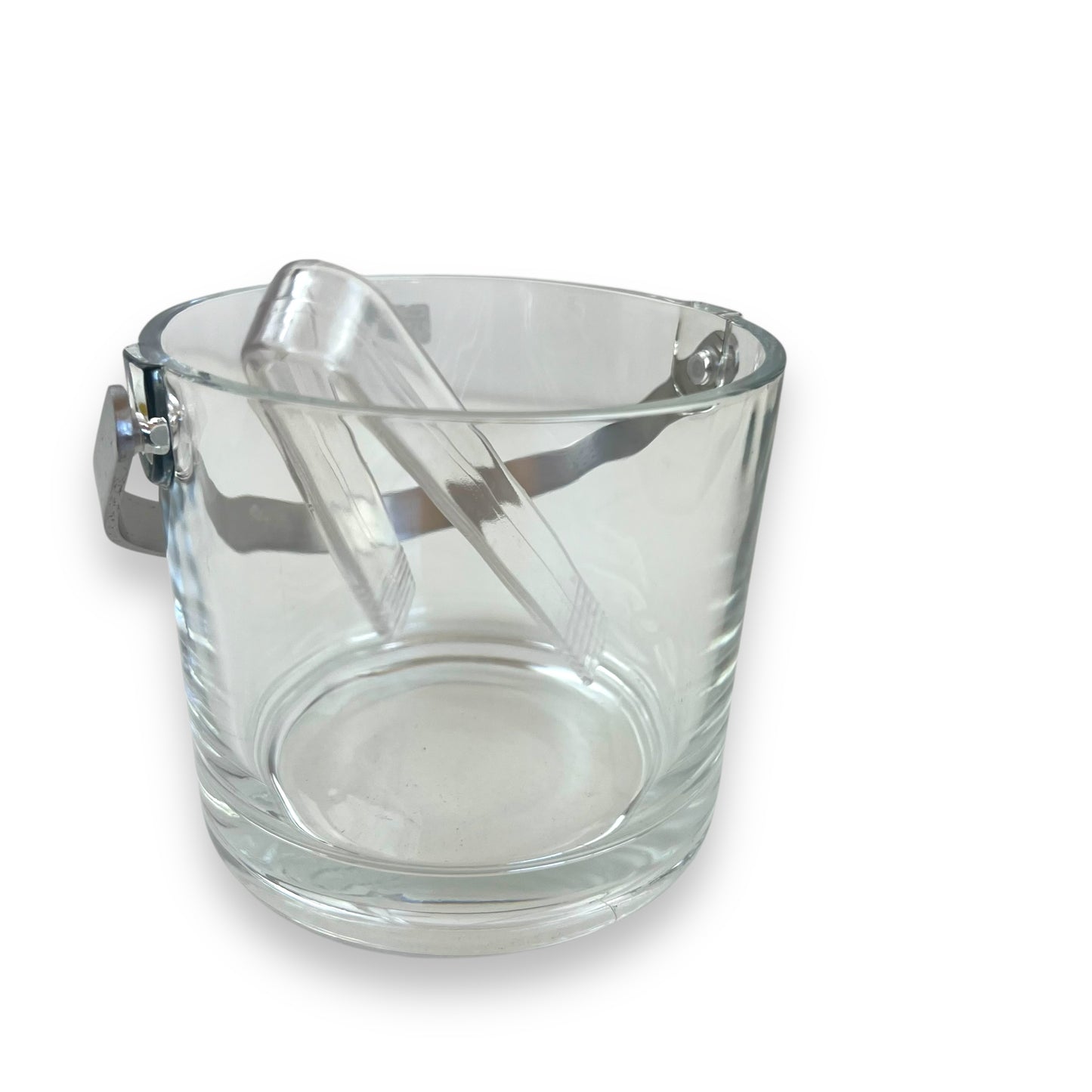 Toyo Sasaki Glass P-12601-JAN Ice Bucket with tongs