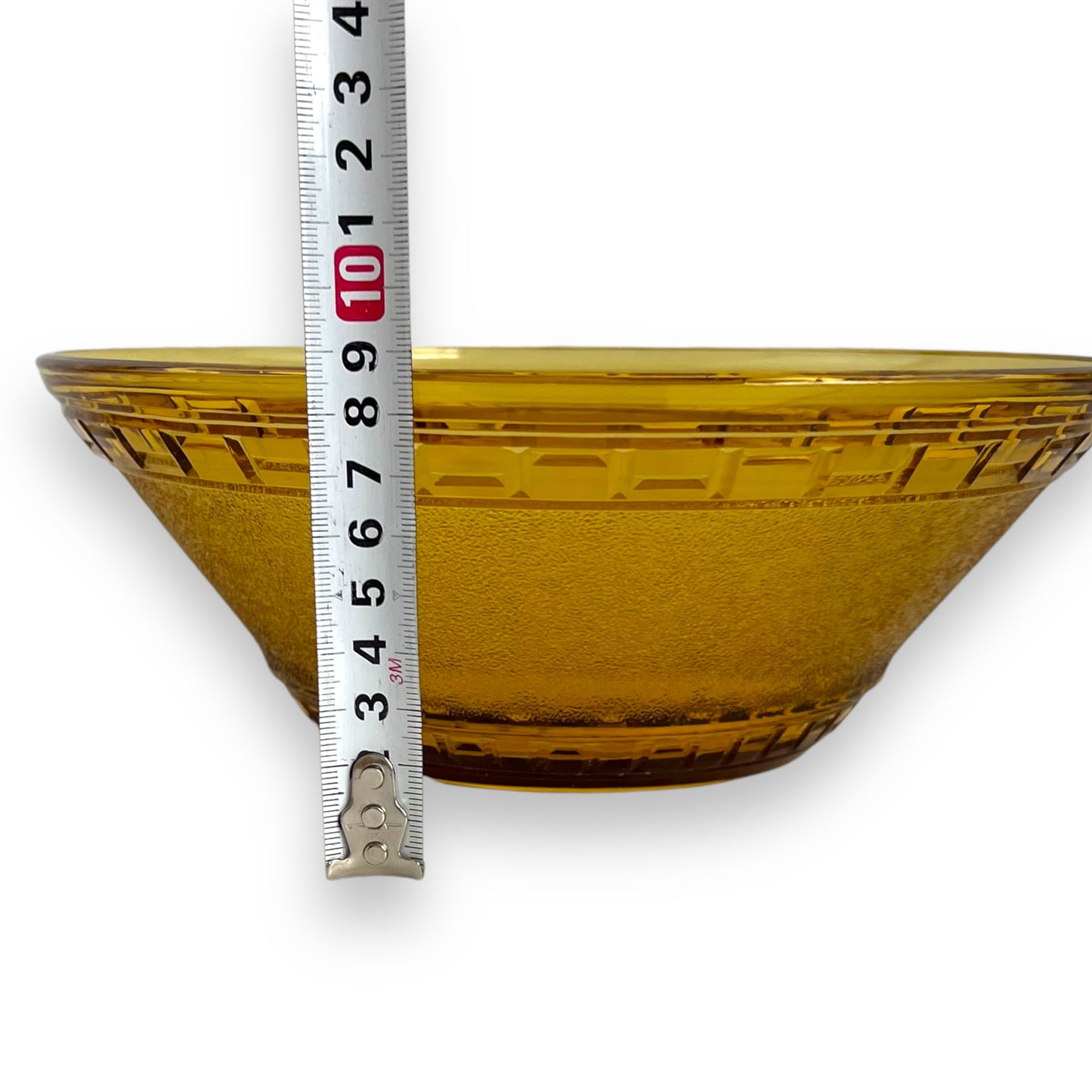 Amber Glass Serving Bowl