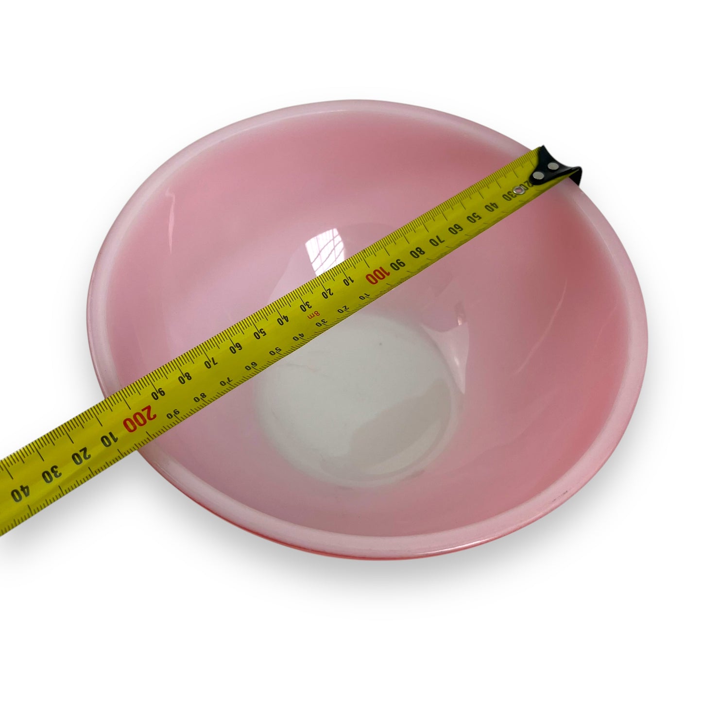 Red Glass Mixing Bowl