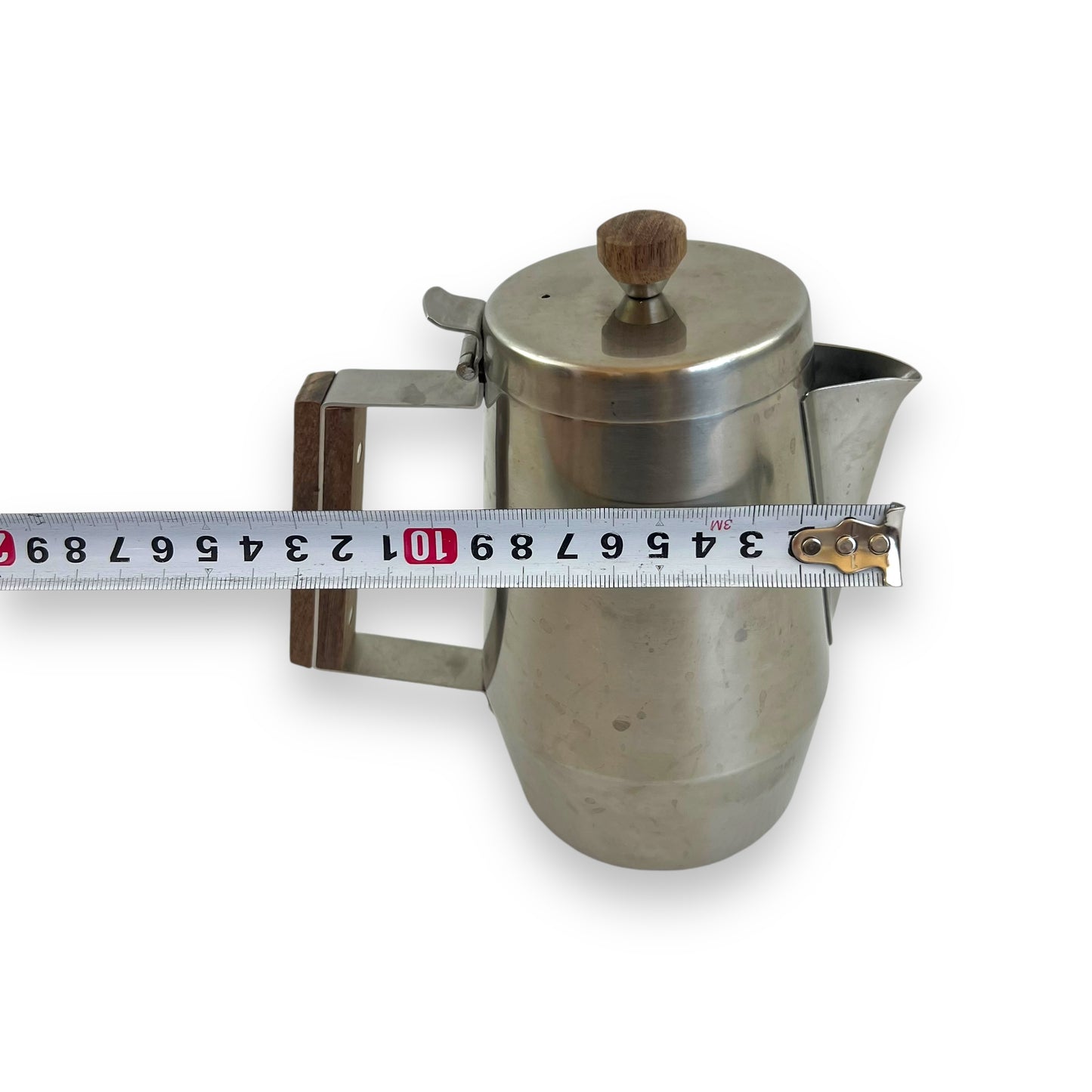Lucky Wood 18-8 Stainless Steel Teapot – Wooden Handle, Made in Japan