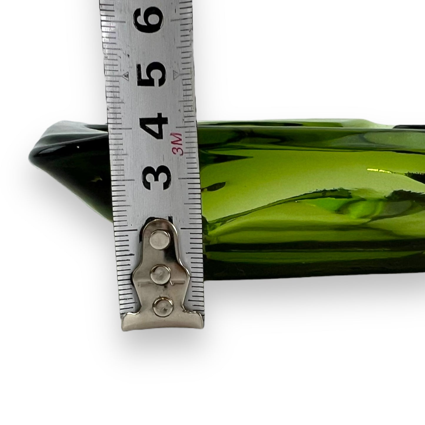 Green Glass Square Ashtray