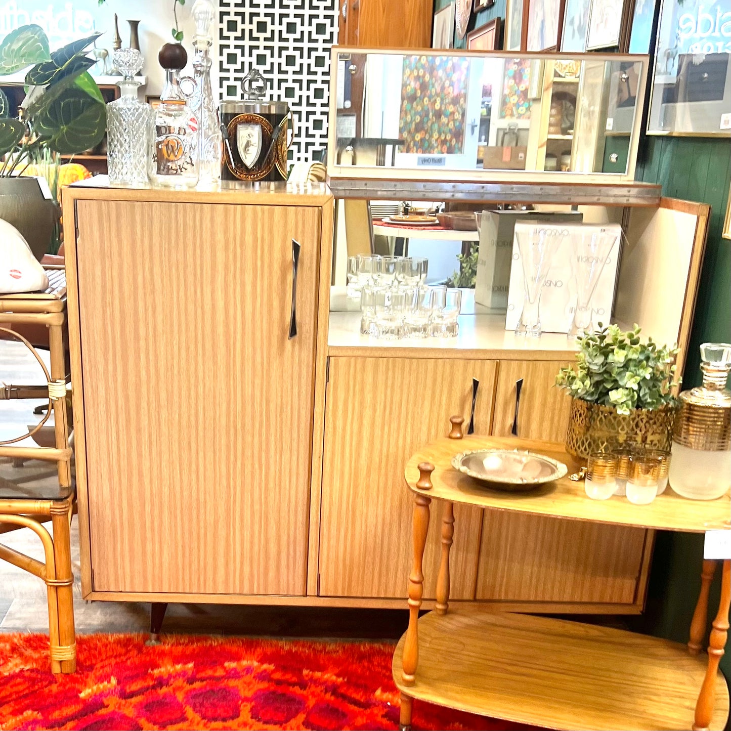 Bar Cabinet with Fridge