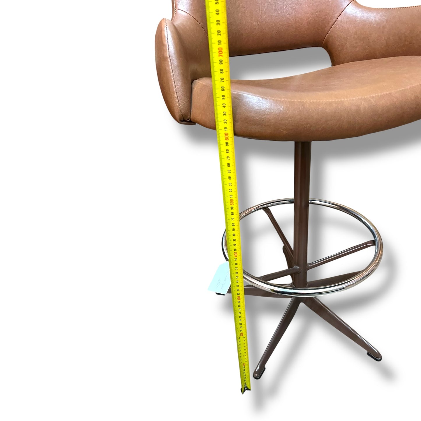 Kendall Brown Vinyl Swivel Bar Stool