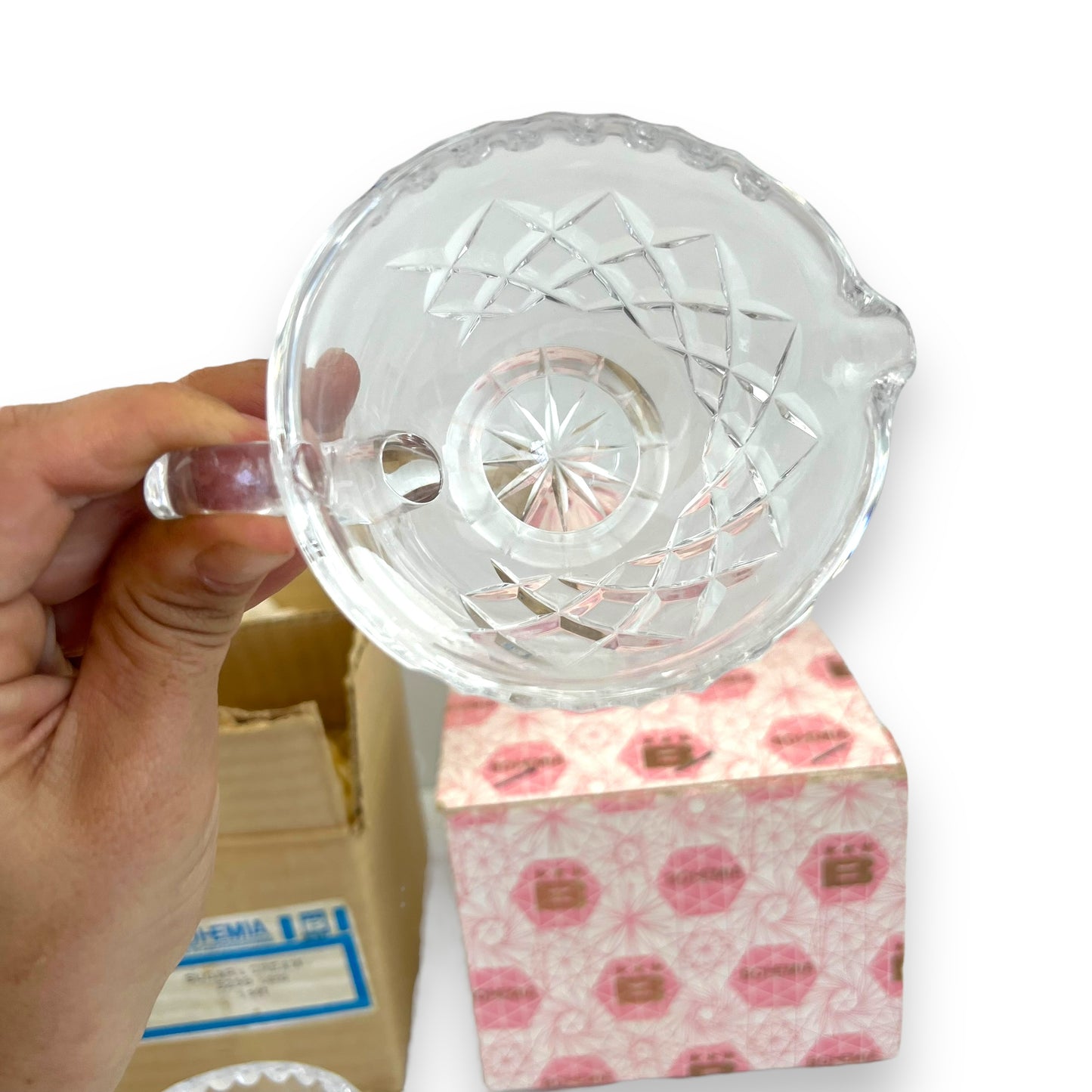 Bohemia Crystal Sugar and Cream Set – Made in Czechoslovakia