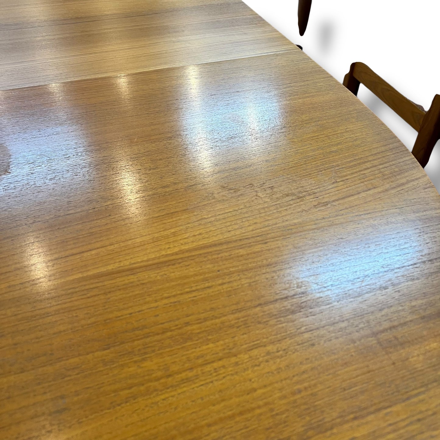 Mid-Century Swedish Teak Extension Dining Table by Skaraborgs Möbelindustri, Tibro