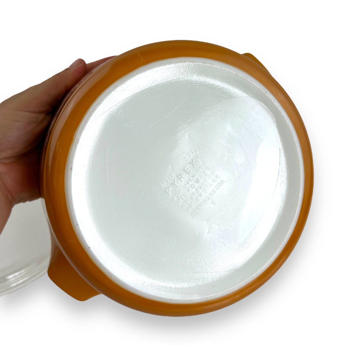 Pyrex Butterfly Gold Casserole Dish & Glass Lid Baking Dish