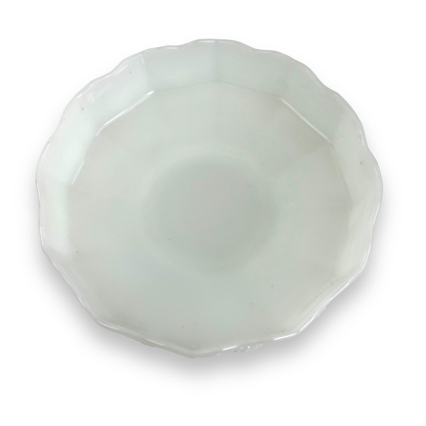 Anchor Hocking White Milk Glass Grape pattern bowl