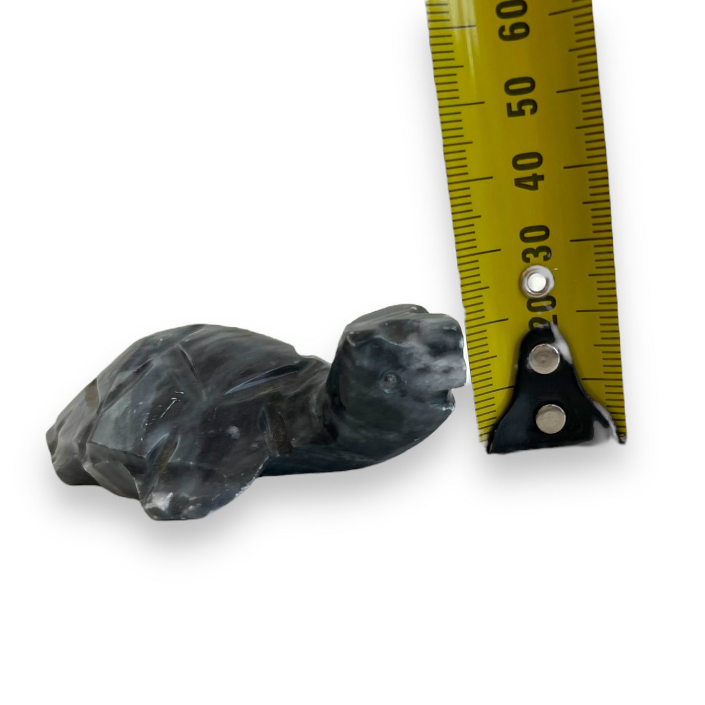 Black stone carved turtle ornament